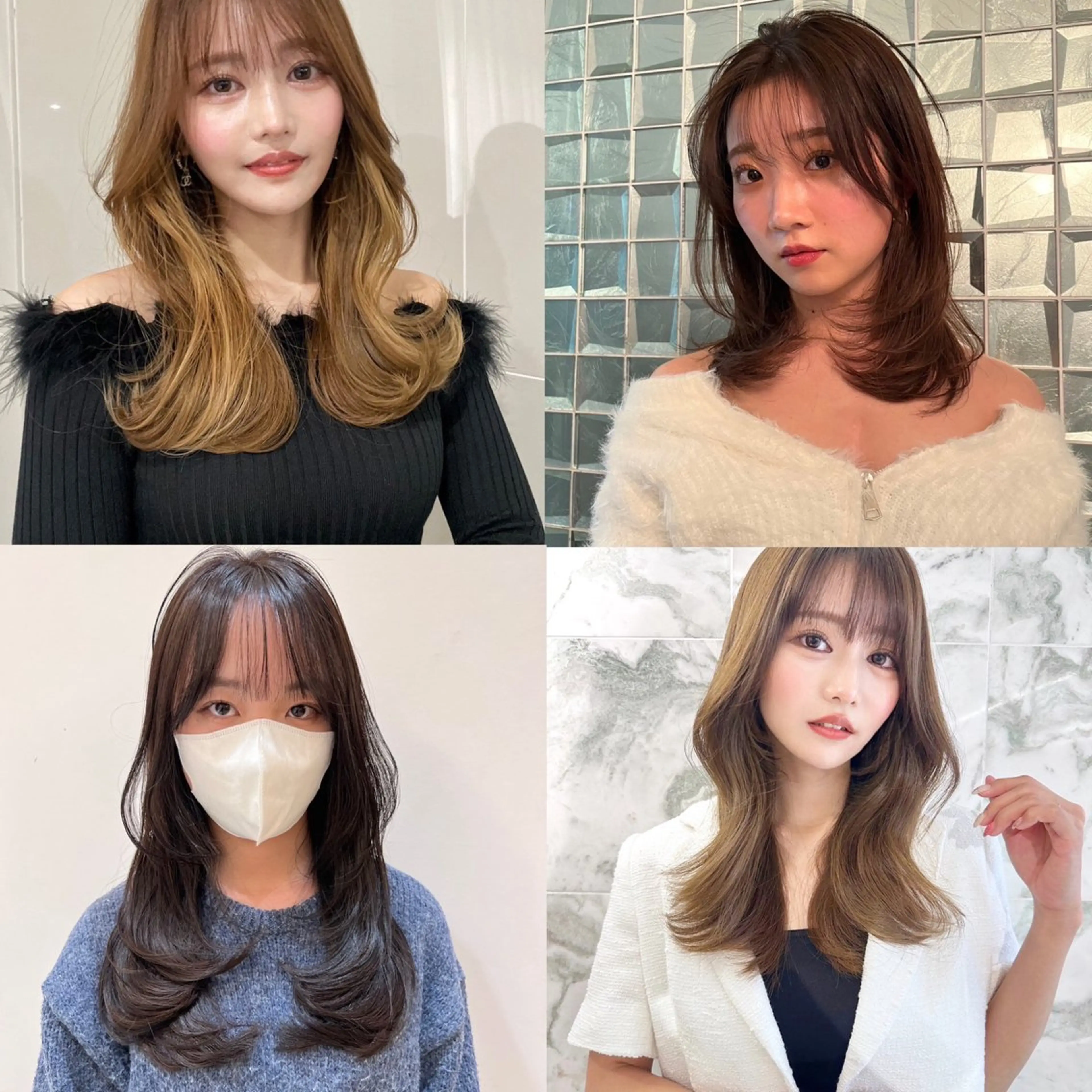 ロング カラー レイヤー/艶カラー /韓国ヘア/高松のヘアスタイル