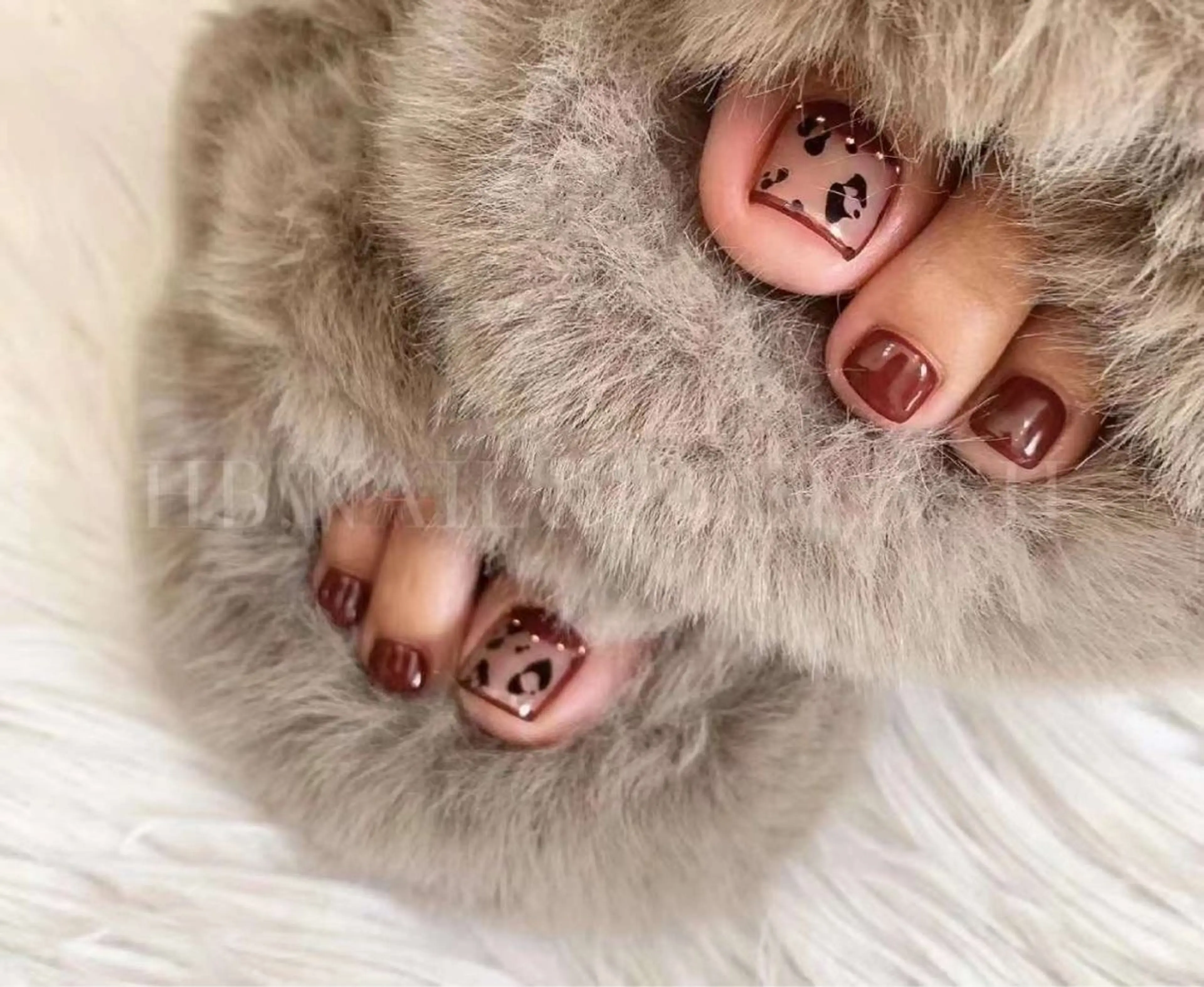 ショート めぐみのネイルサロン スタッフ練習のネイルデザイン