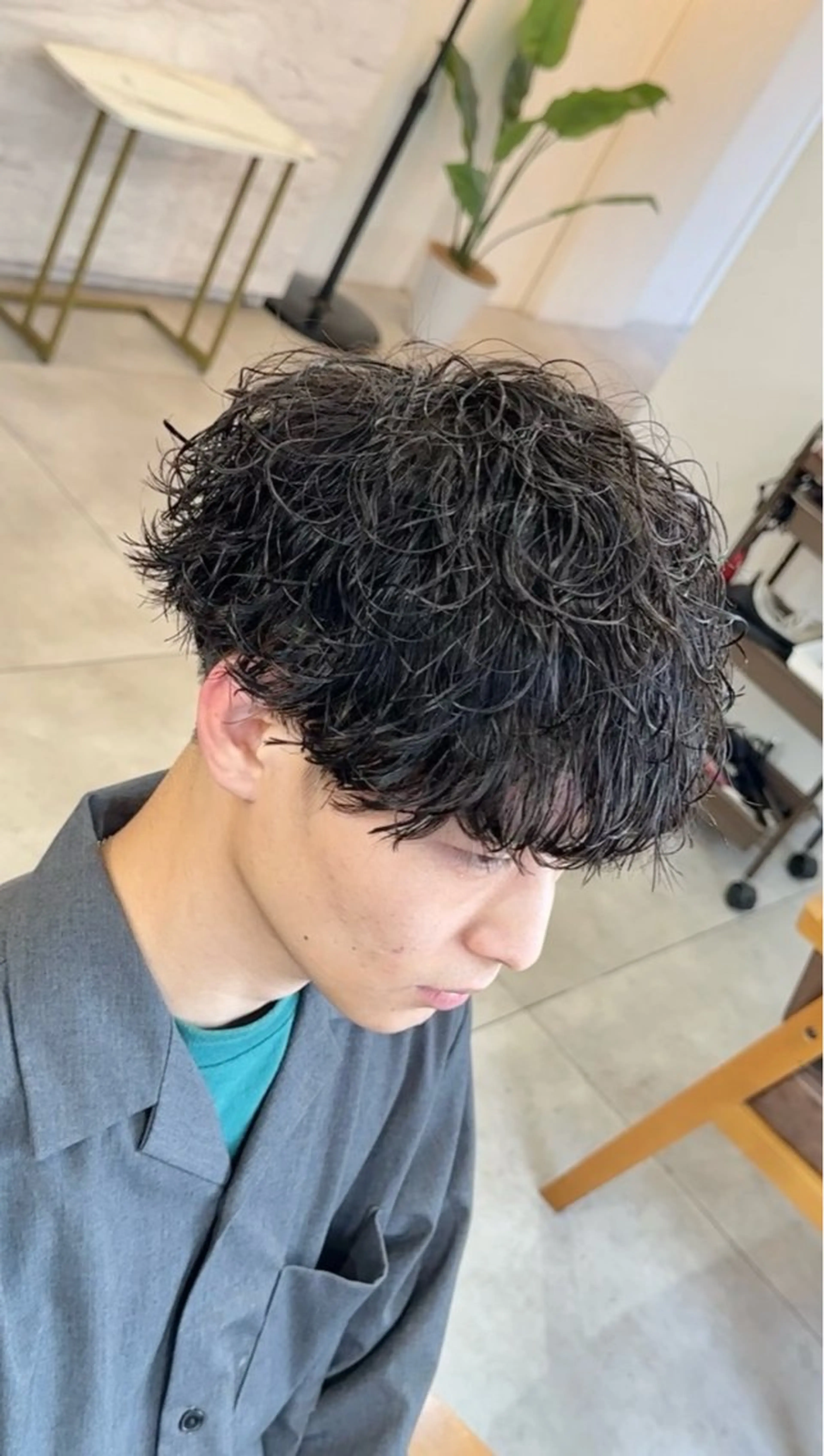 パーマ メンズ メンズパーマ 波巻きパーマ カット パーマ メンズパーマ/新宿/ サイカショウイチのヘアスタイル