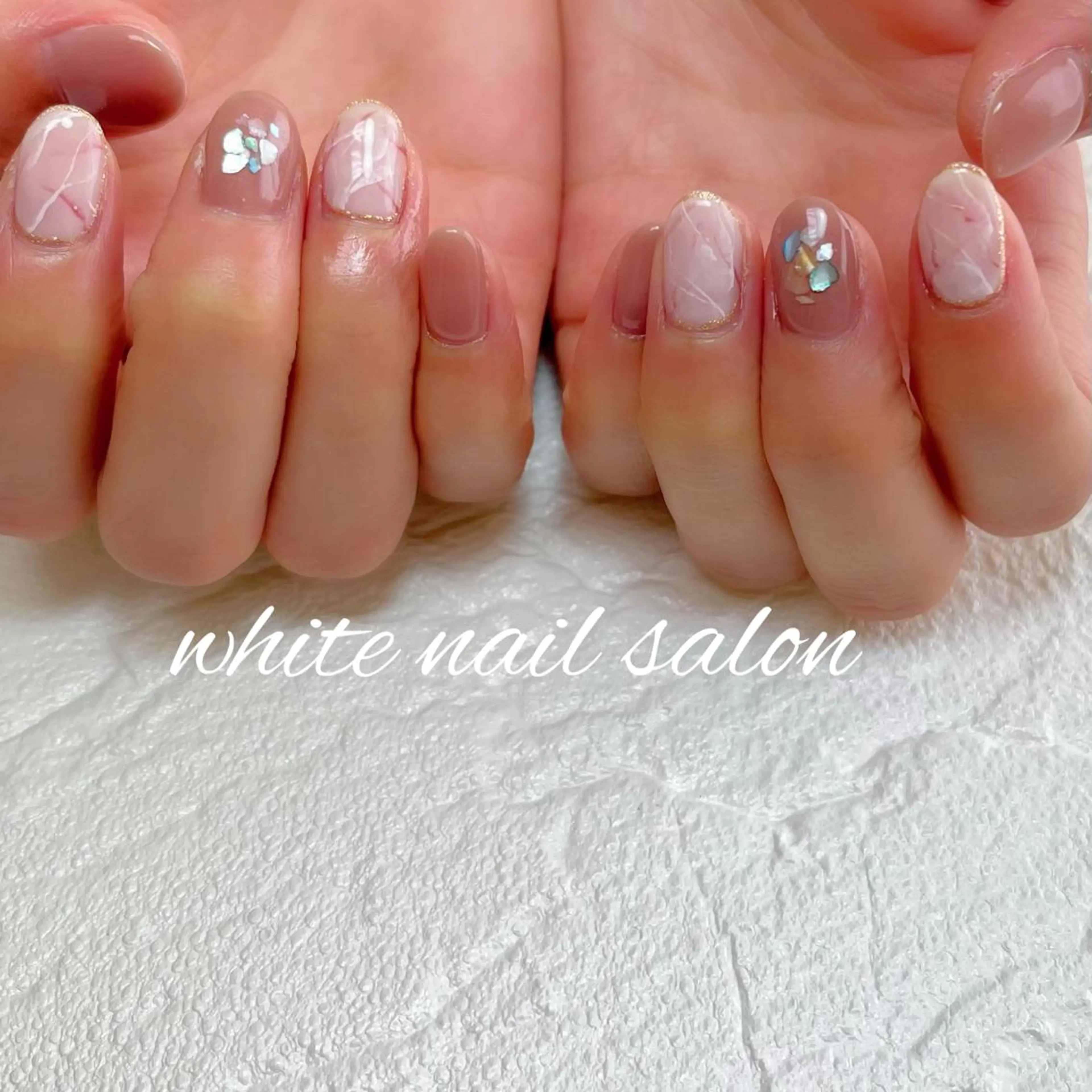 ネイル フットネイル ジェルネイル ハードジェル ラメ(グリッター) 持ち込み ハンドネイル white nail salonのネイルデザイン