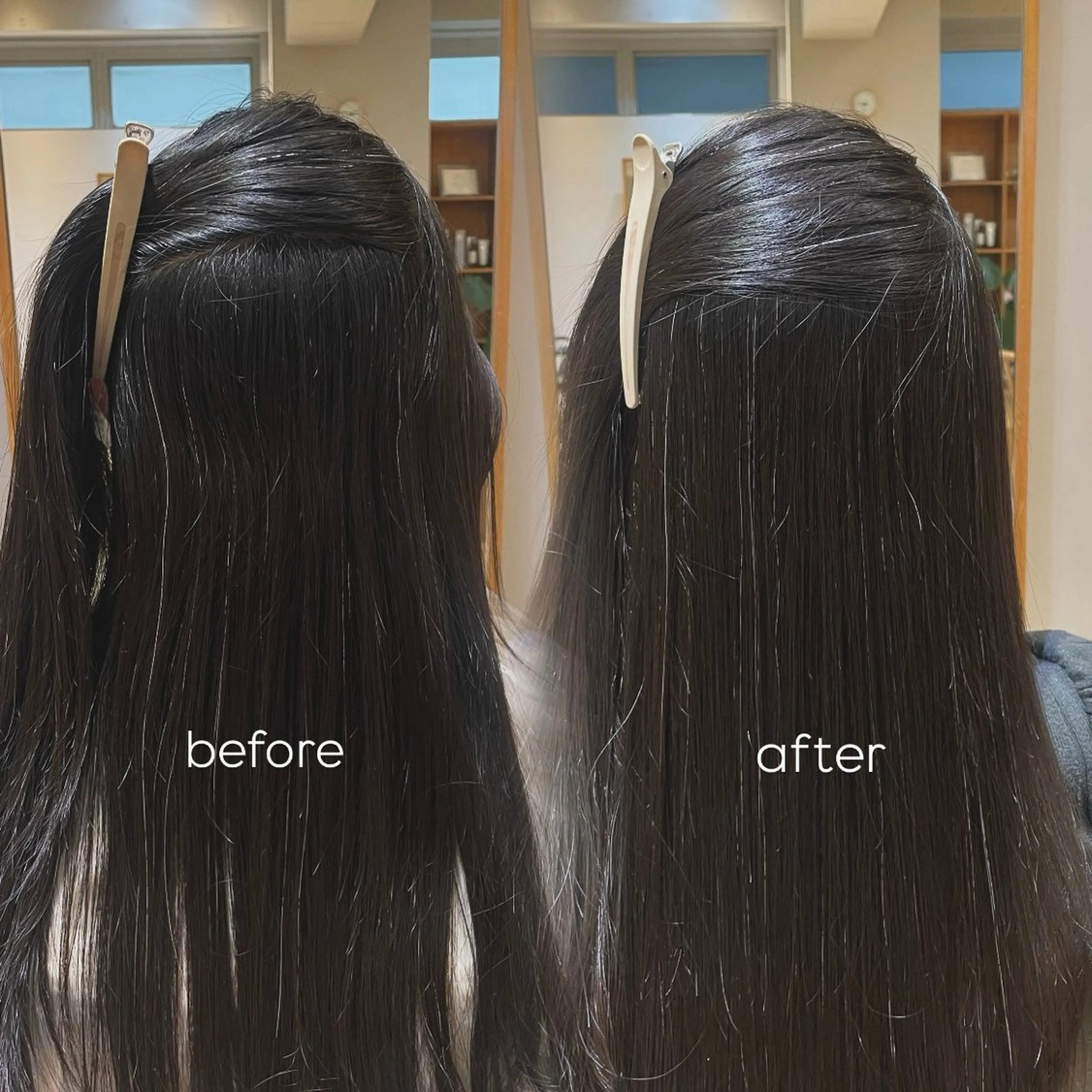 ロング パーマ 伸ばしかけ 縮毛矯正 縮毛矯正 縮毛矯正/レイヤー 🌙児玉光瑠のヘアスタイル