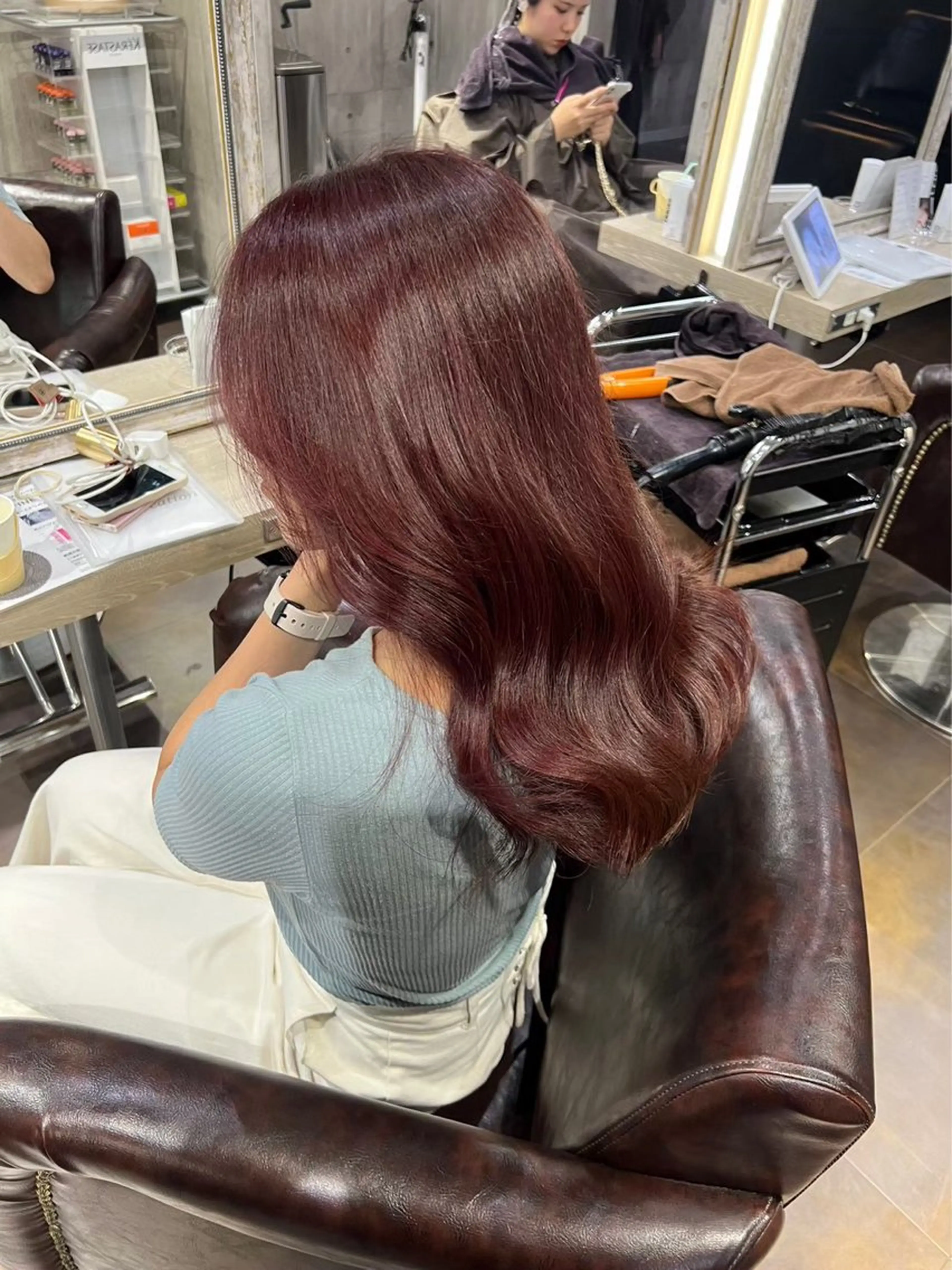 ロング 推し活に可愛く艶モテ カラー/巻きキョウコのヘアスタイル