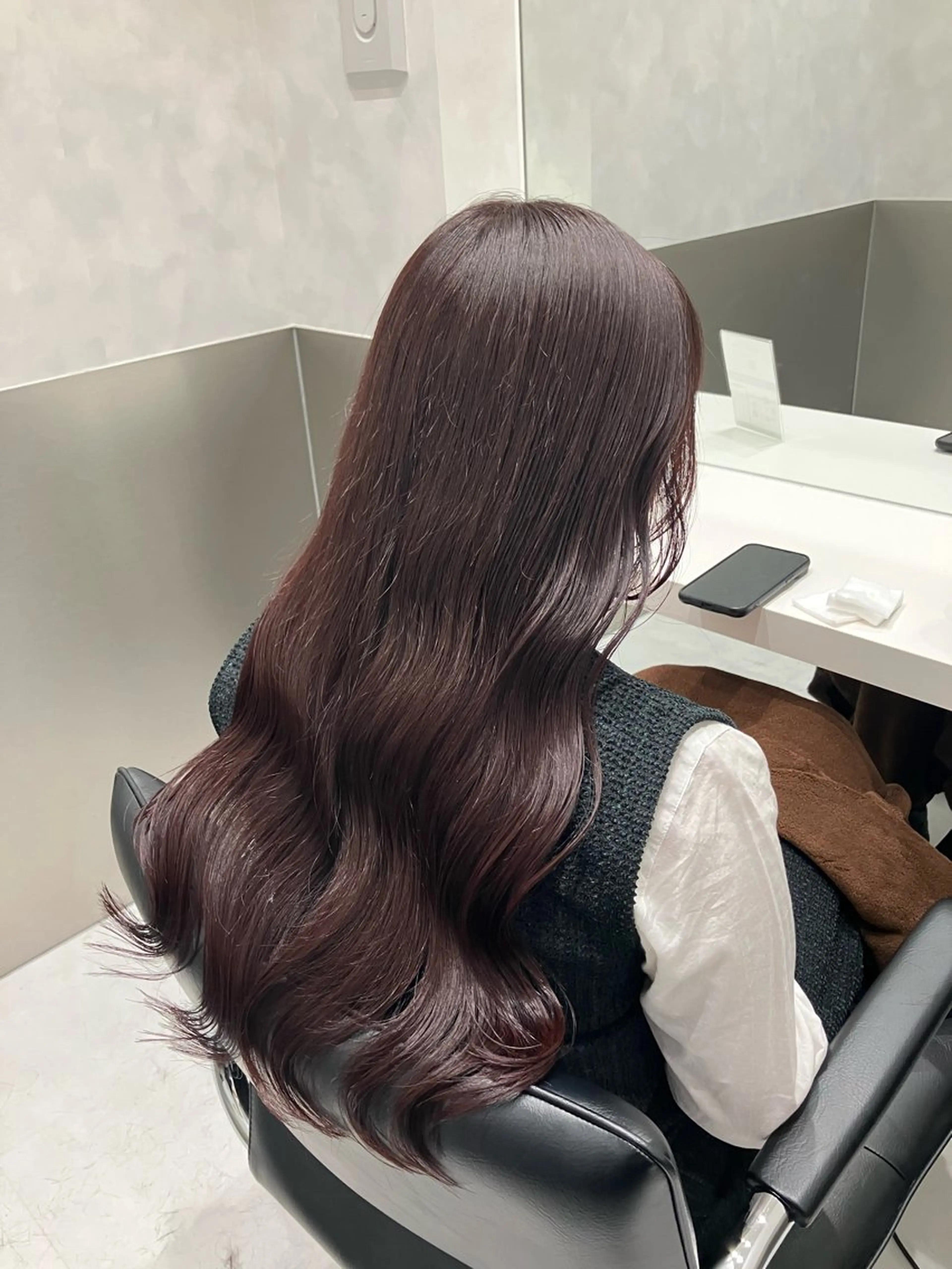 ロング カラー カット ヘアカラー トリートメント GO TODAY SHAIRE SALON原宿vita店舗所属・💖ブリーチなし透明 感💖ASAHIのヘアスタイル