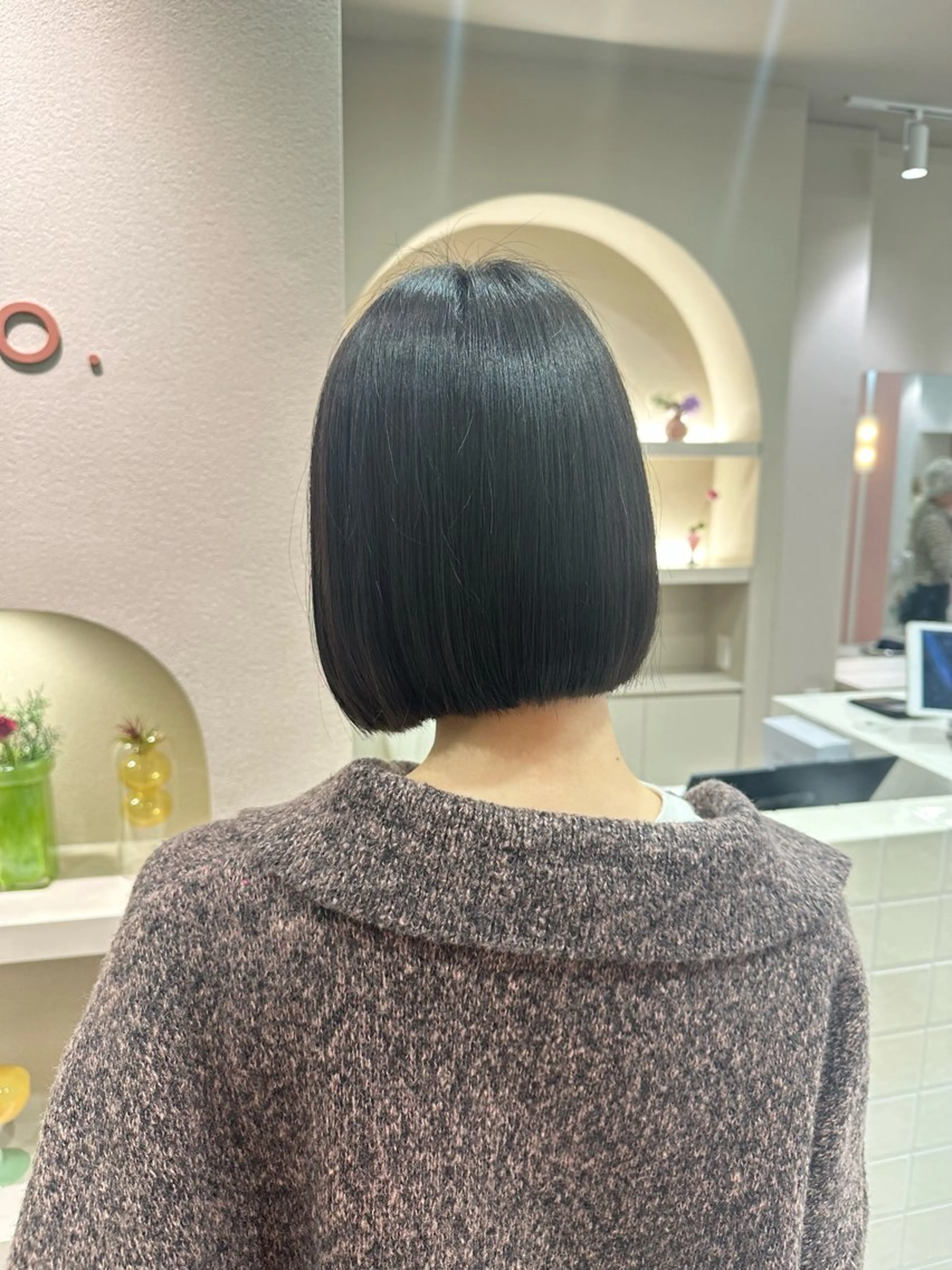 ショート カラー MIYU透明感カラー ブリーチなしWカラーのヘアスタイル
