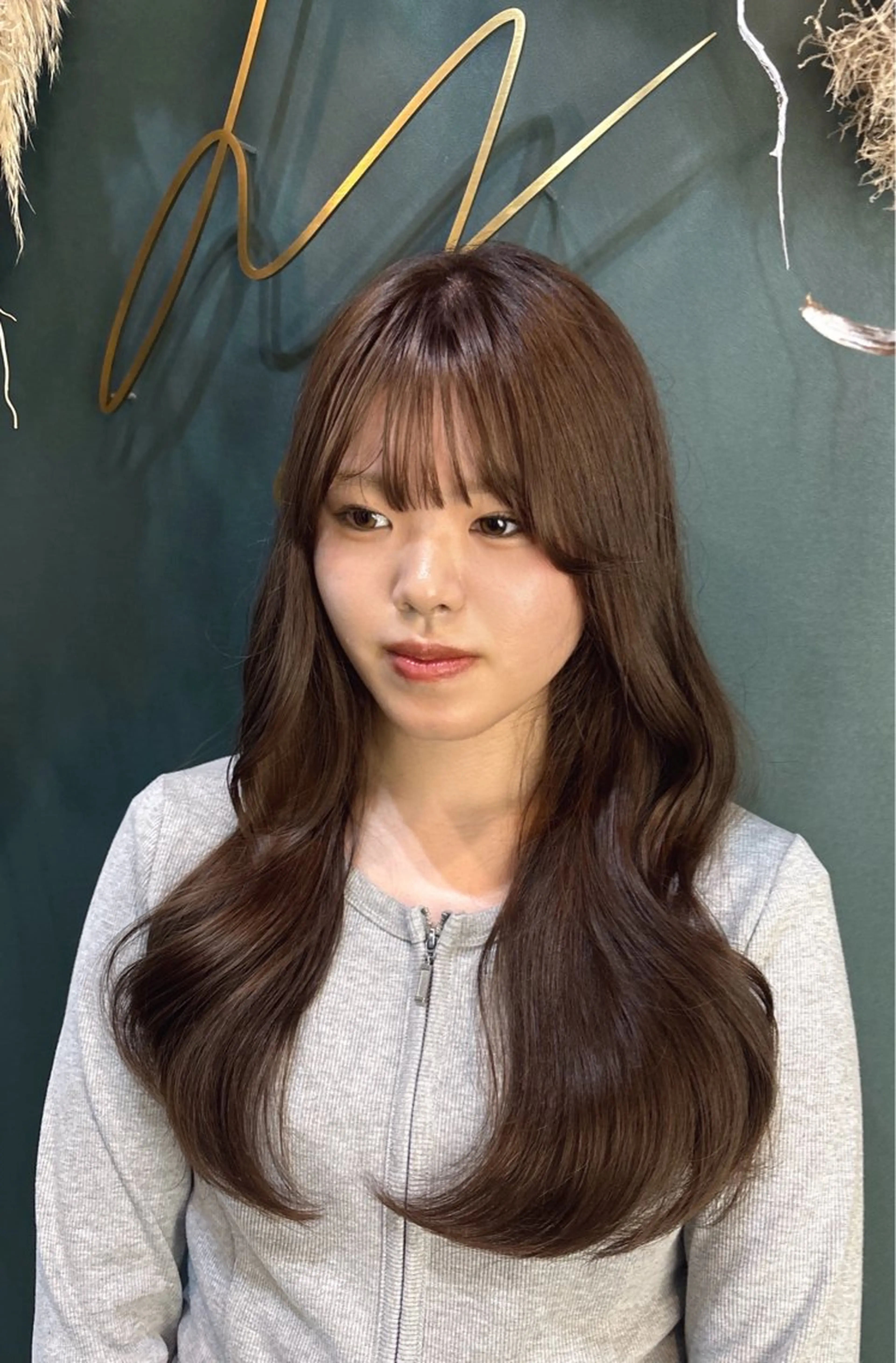 ロング ラベンダーベージュ エクステ/メンズ/レ イヤー/Myuukaのヘアスタイル