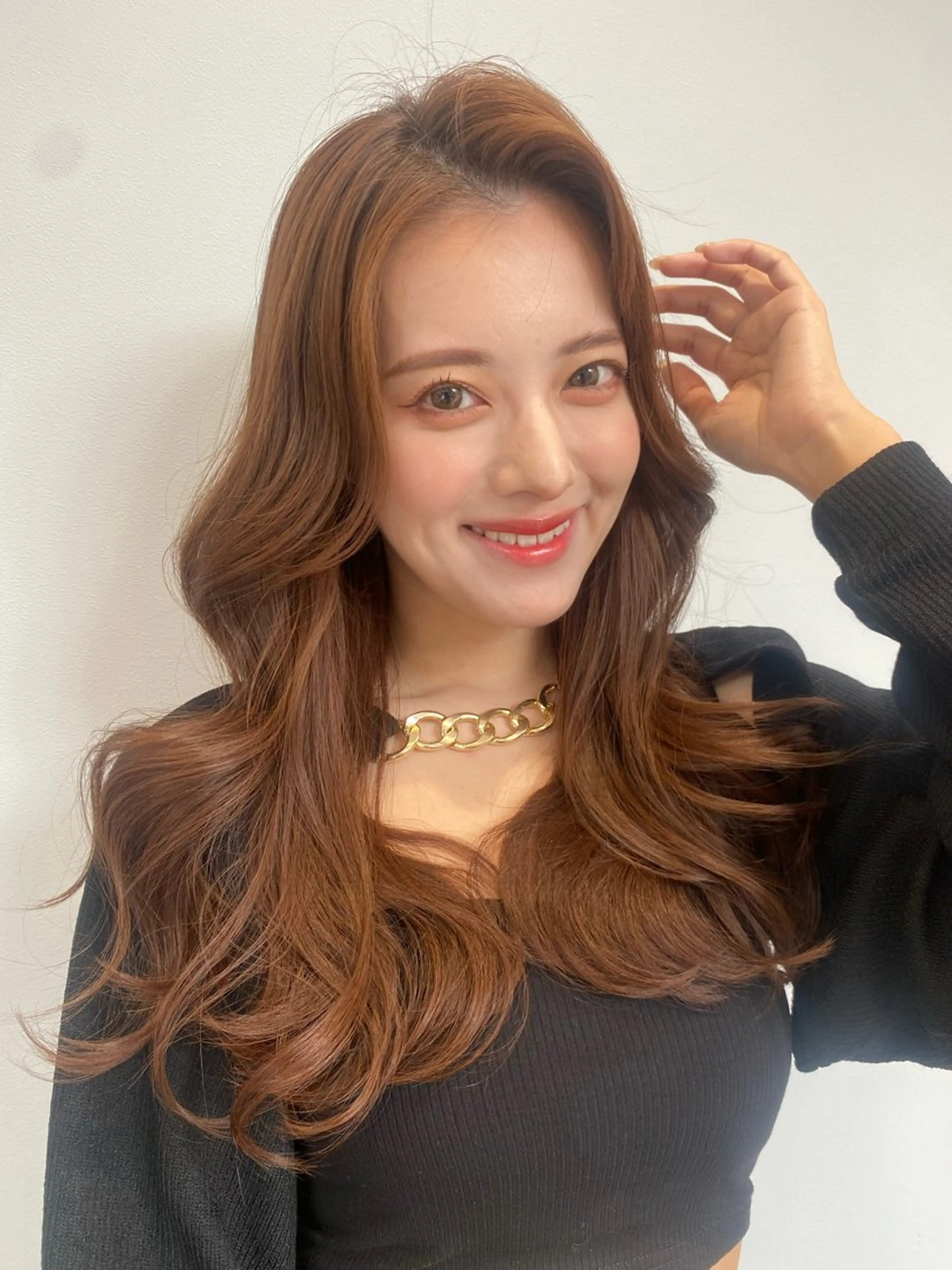ロング ショート/ボブ/顔周 りレイヤー/RINAのヘアスタイル