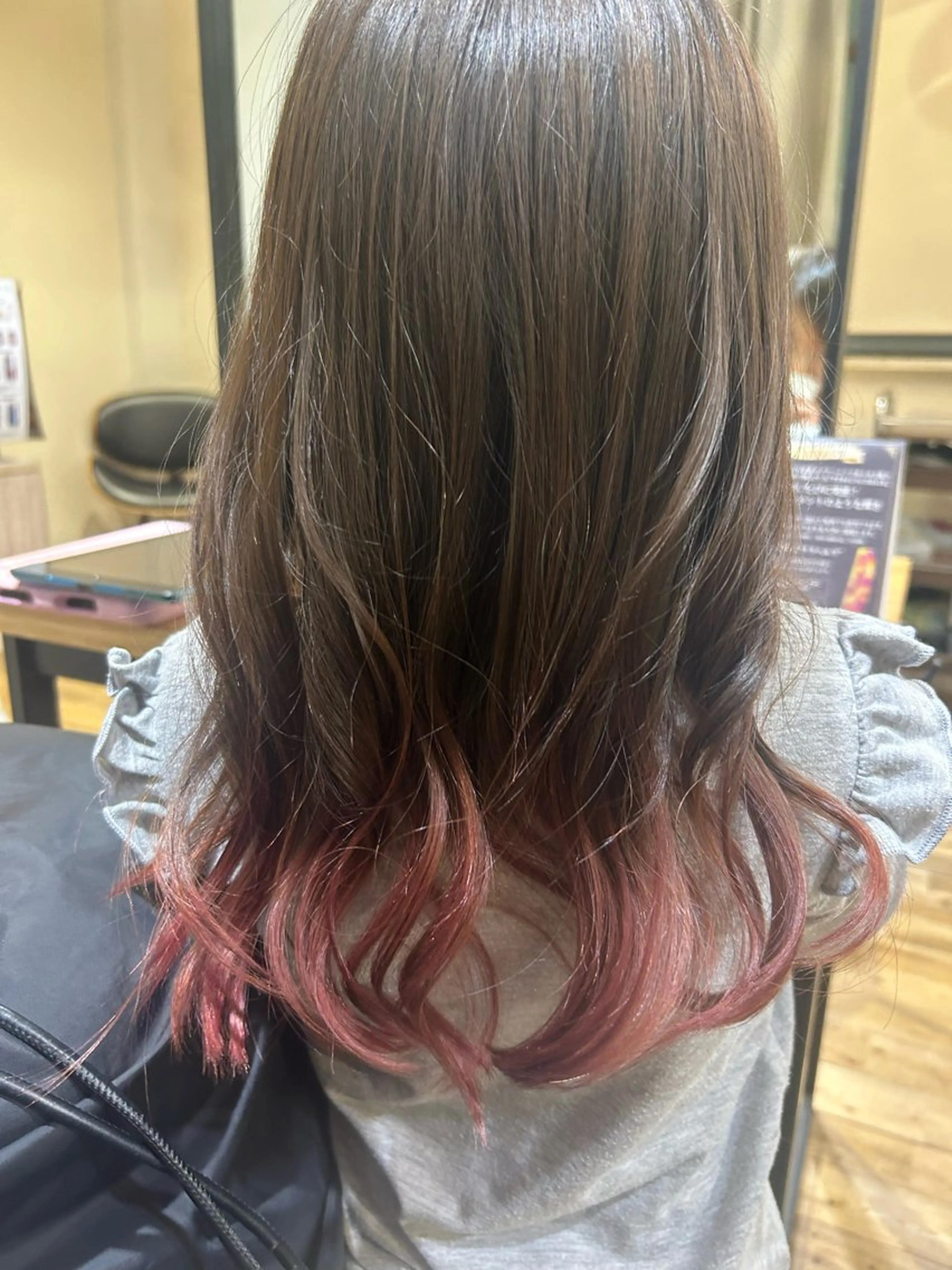 セミロング カラー ブリーチ デザインカラー 艶カラー /Chitose🎀のヘアスタイル