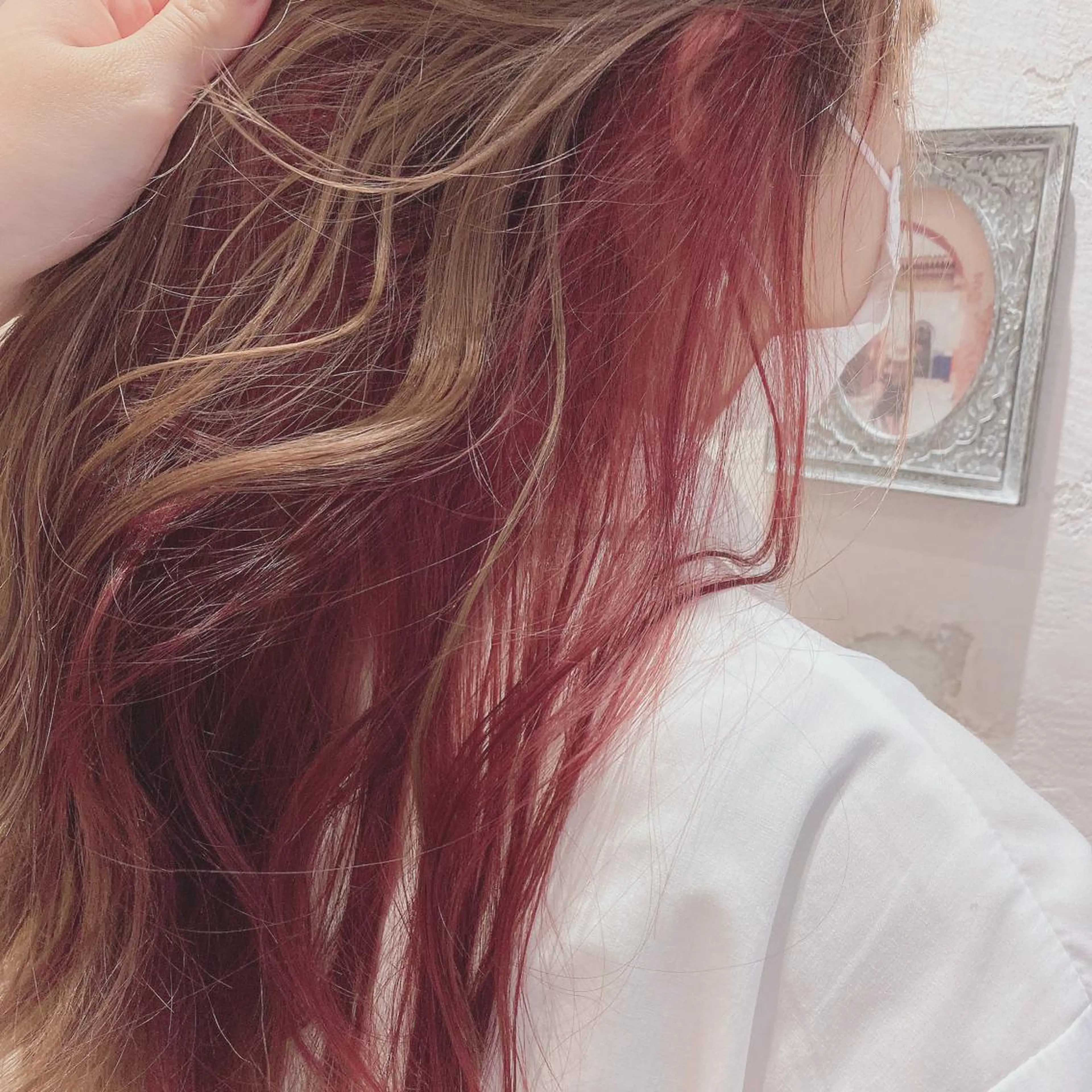 セミロング 韓国風ヘア✻透明感 カラー✻yukaのヘアスタイル