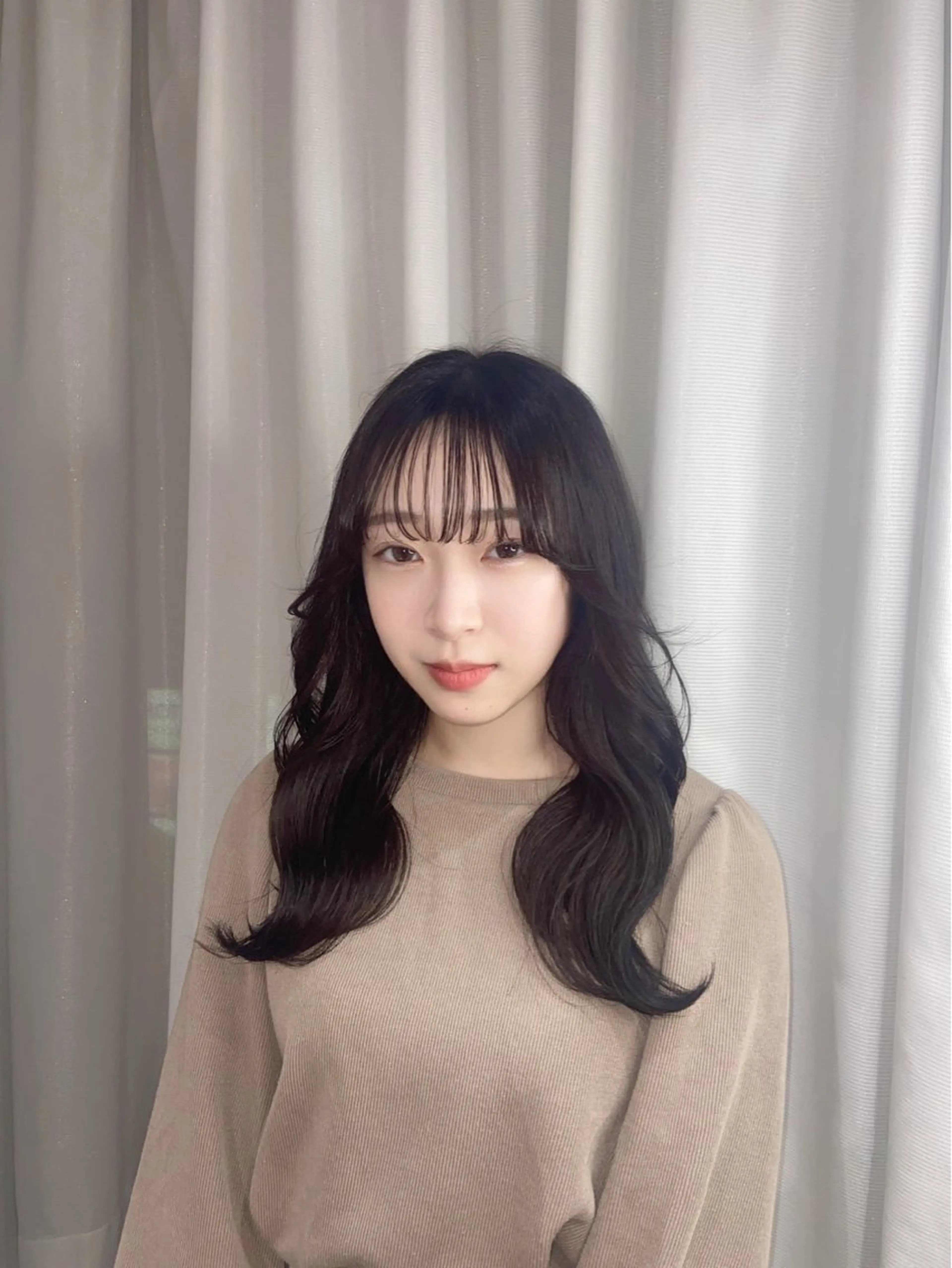 セミロング 盛田 望来のヘアスタイル