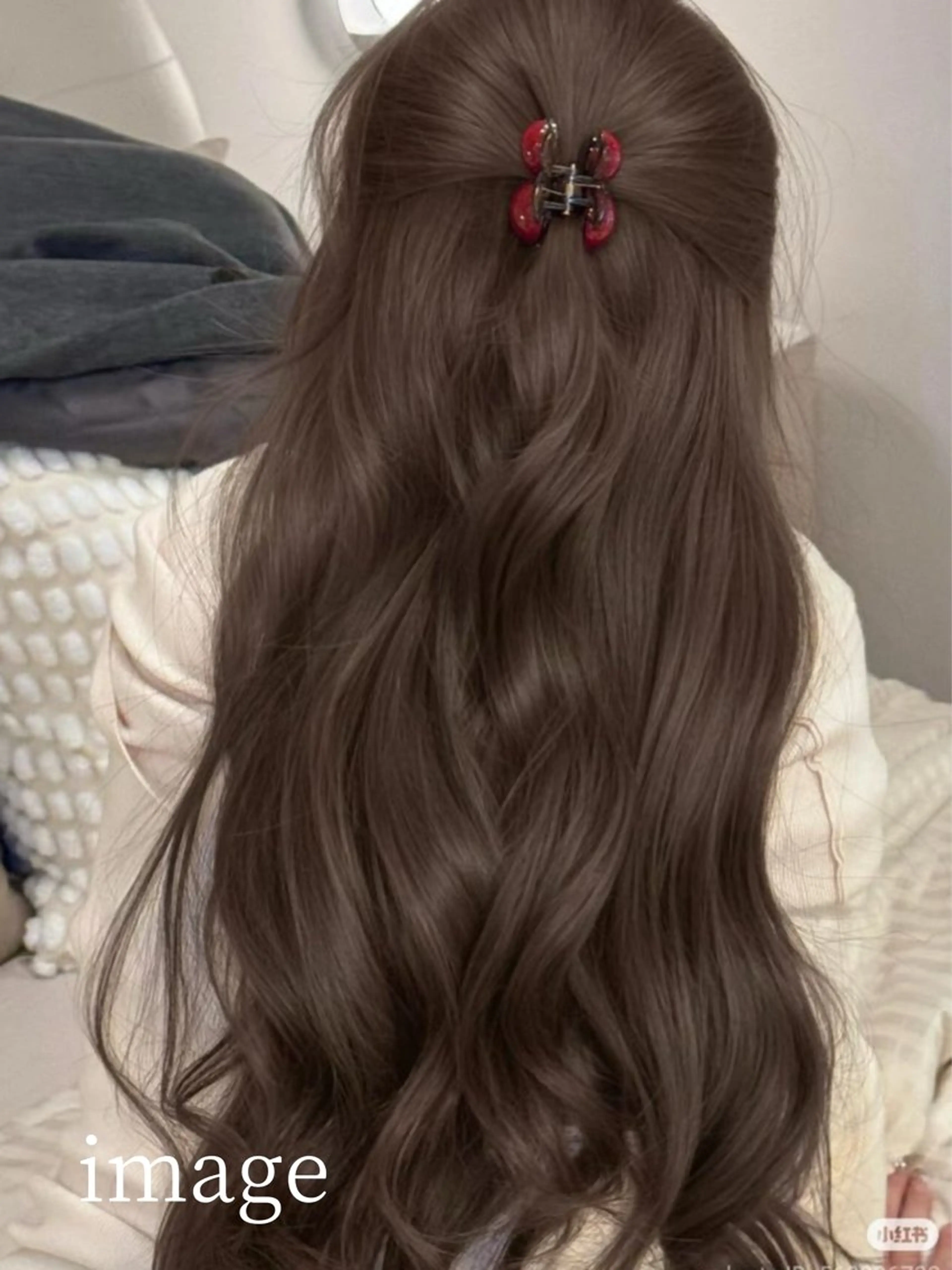 ブリーチなしダブルカラー／ブラウンカラー🤎🧸／プレミアムケアカラー／の写真