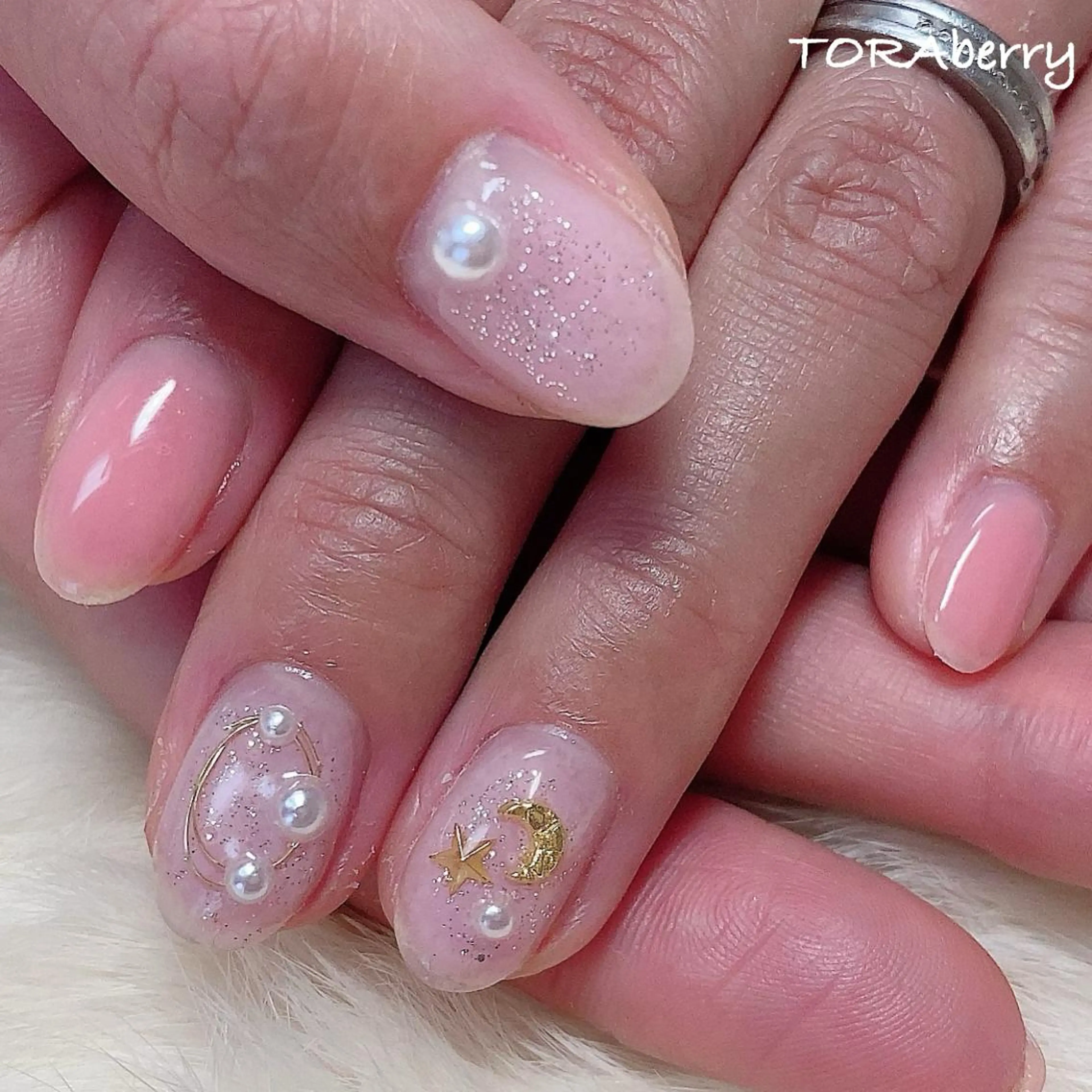 ネイル ピンク ハンドネイル ネイリスト なつみのネイルデザイン