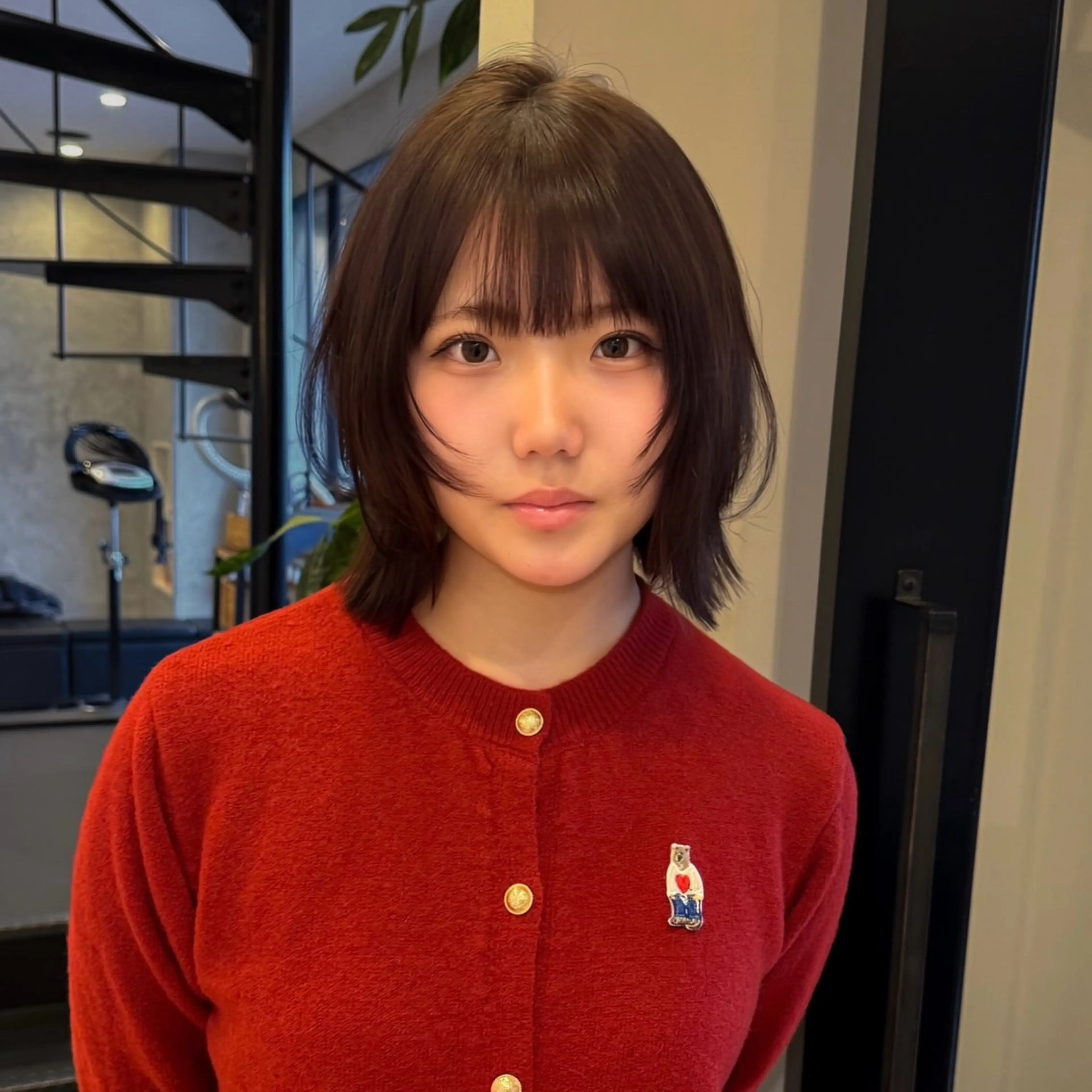 ショート カラー ベージュカラー/長岡 レイヤーカット/コウのヘアスタイル