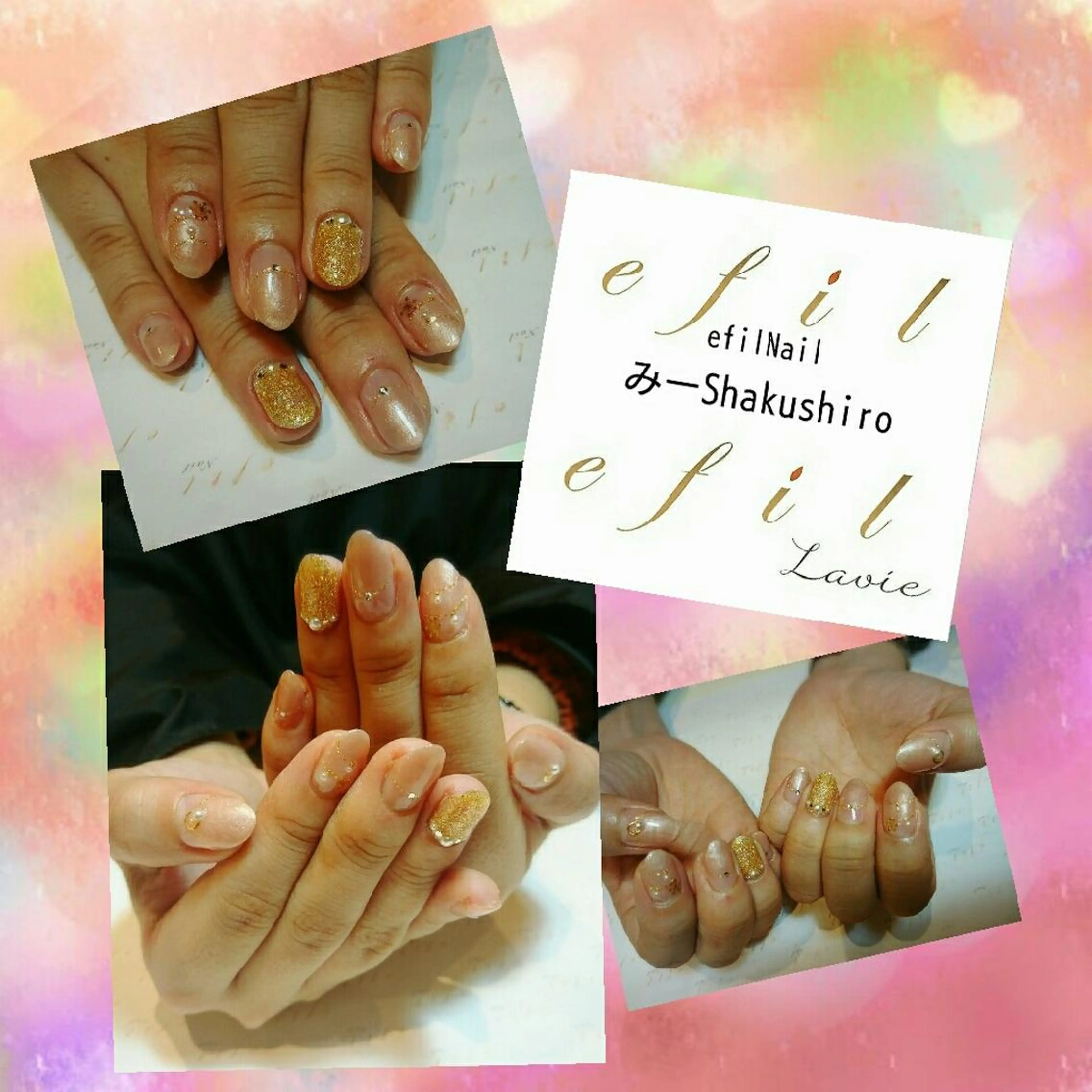 ネイル 成人式 持ち込み みー shakushiroのネイルデザイン