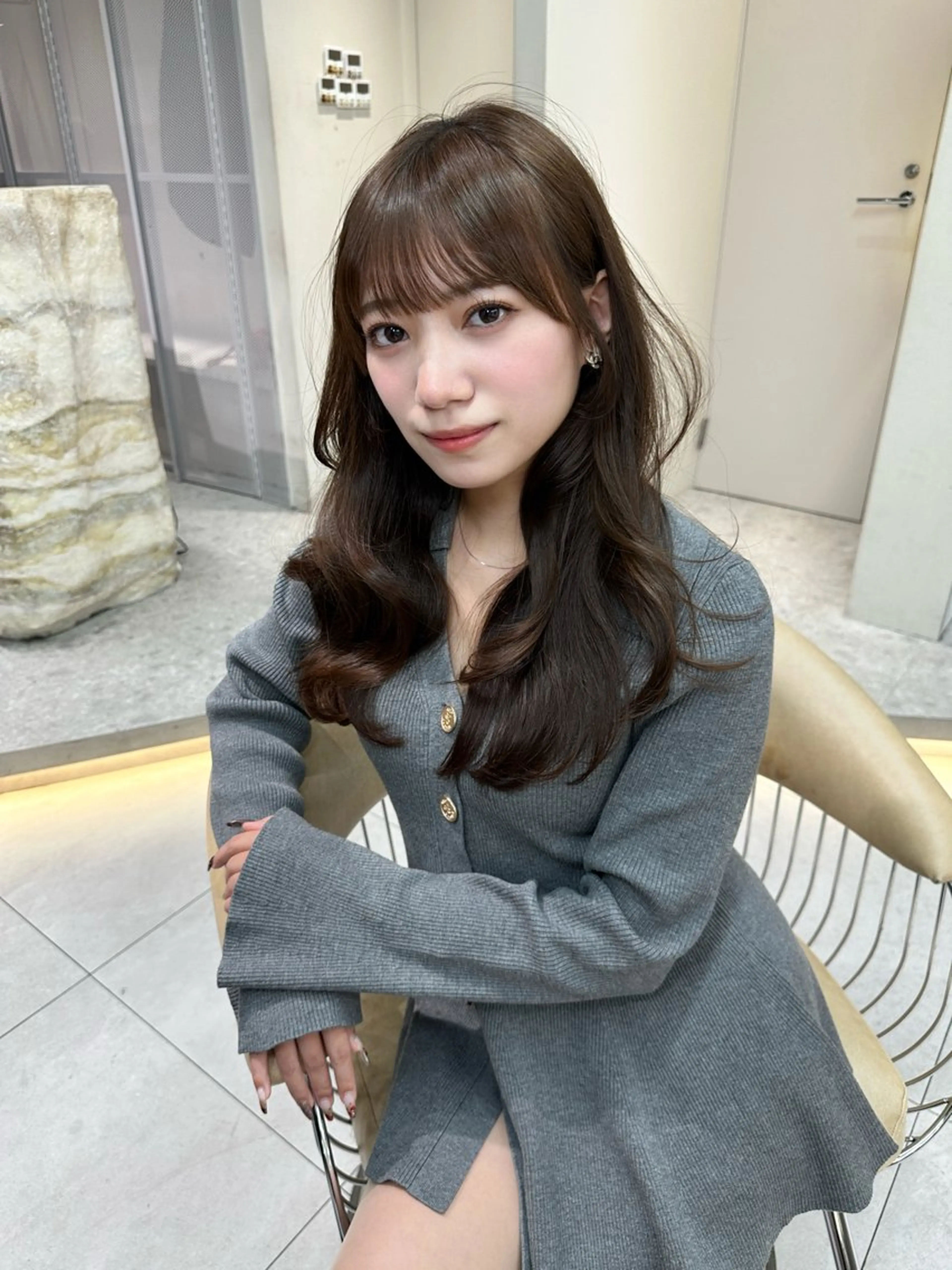 セミロング カラー カット ヘアカラー トリートメント 《髪質改善✖️オリー ブ🧸》小嶋拓也のヘアスタイル