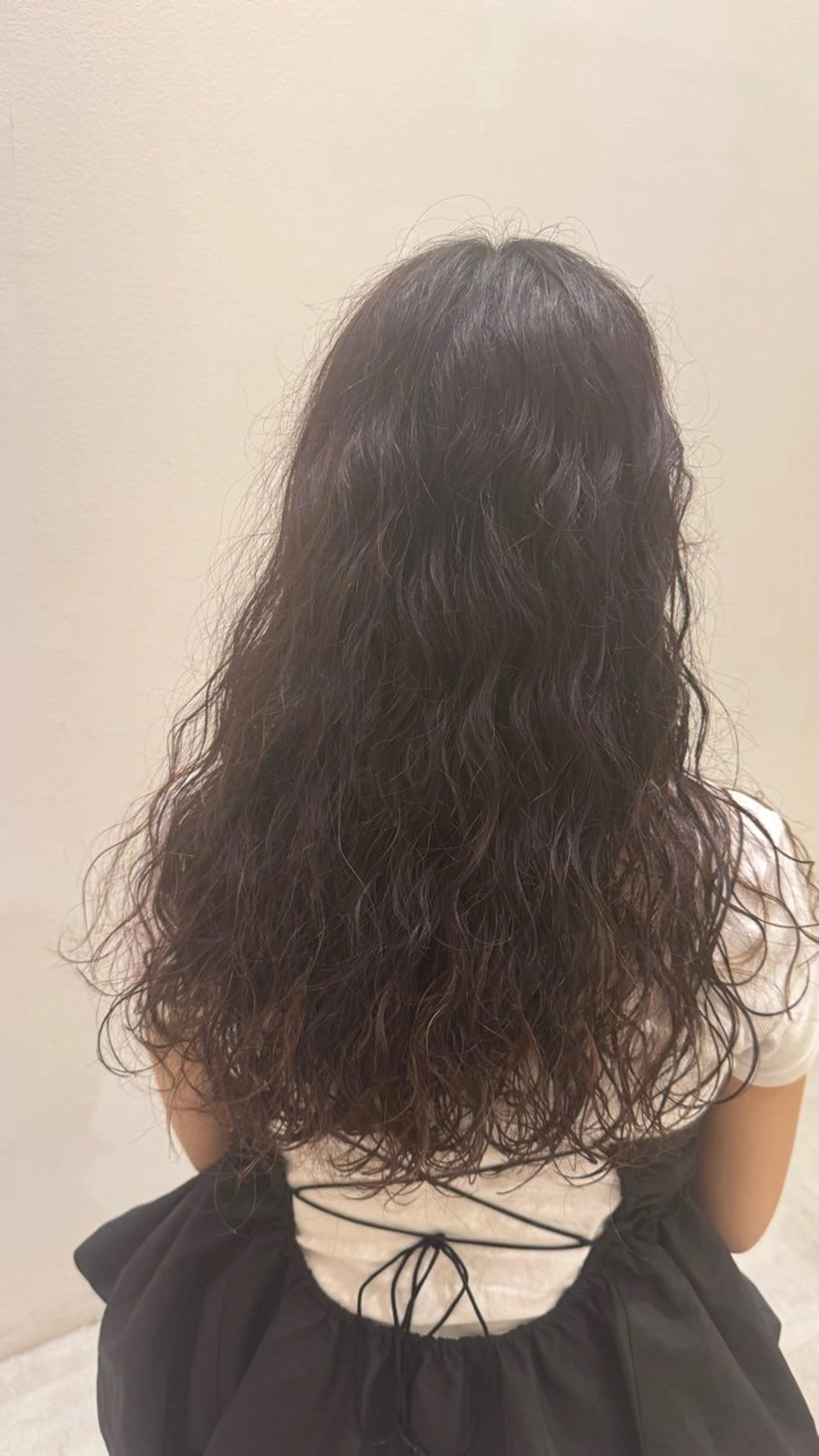 ロング パーマ パーマ パーマモデル募集🌈 森脇帆南のヘアスタイル