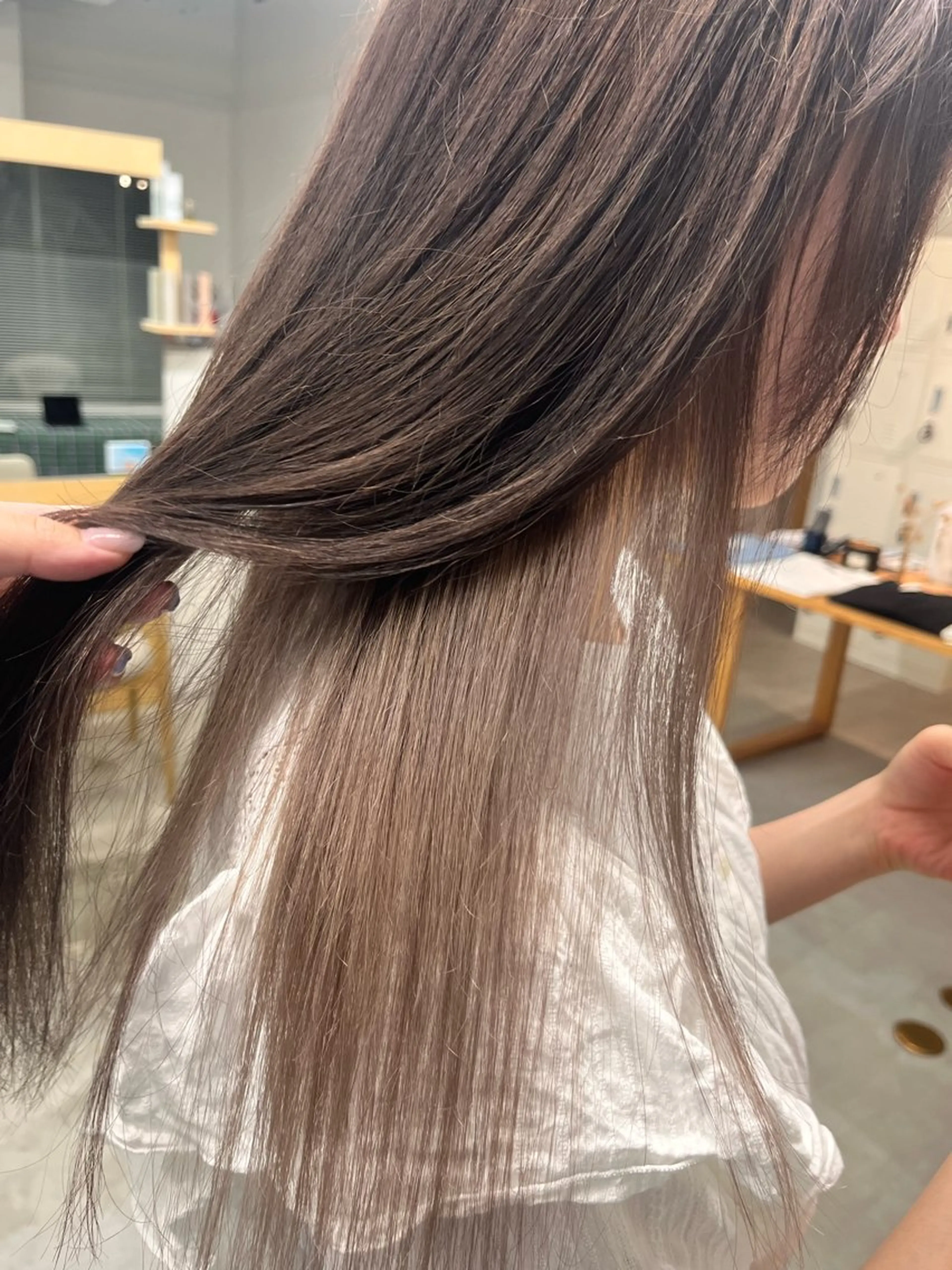 セミロング カラー マミ🌱 ボブ/津田沼のヘアスタイル