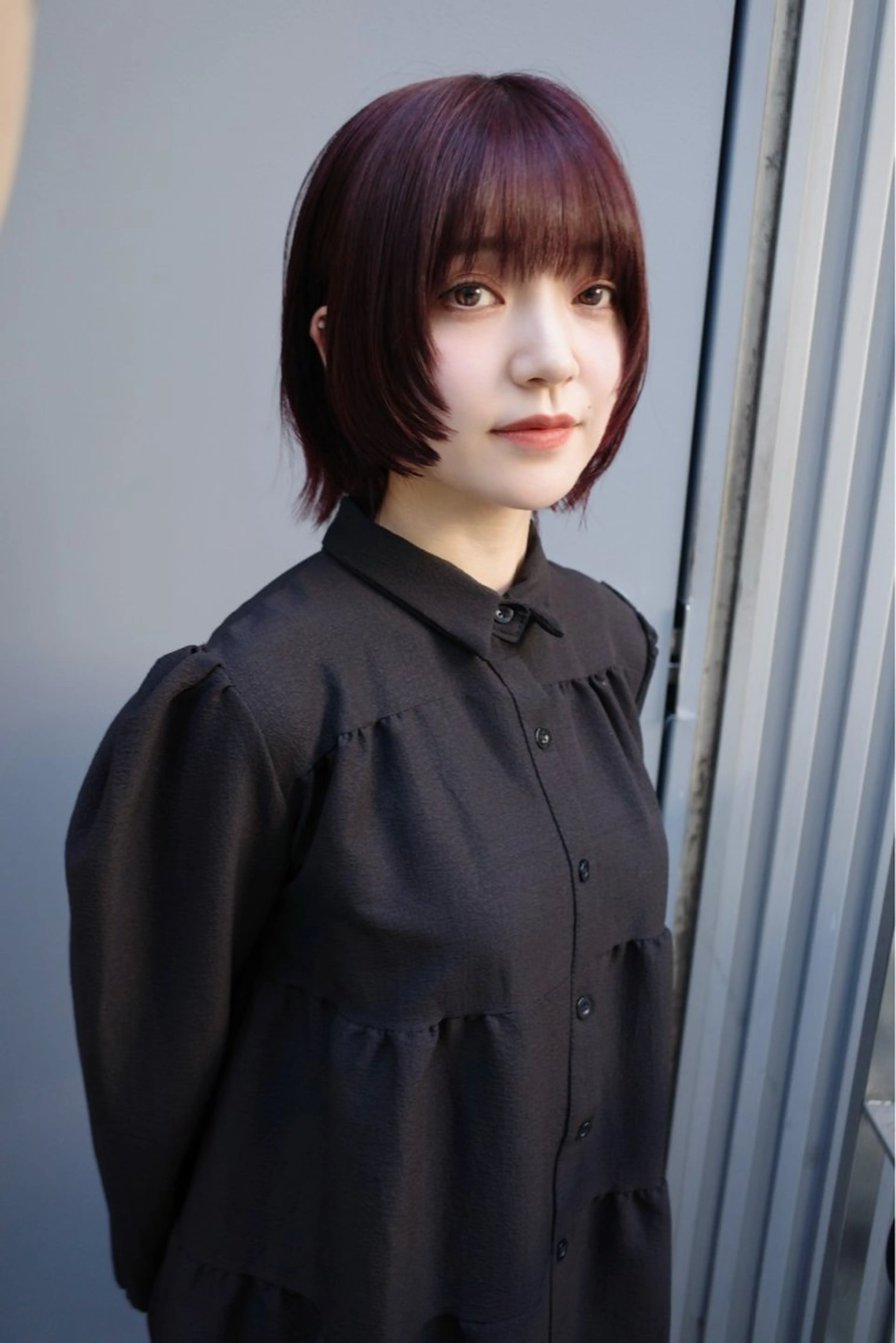 ショート カラー ブリーチ🪡 ボブ🧶レイヤーのヘアスタイル