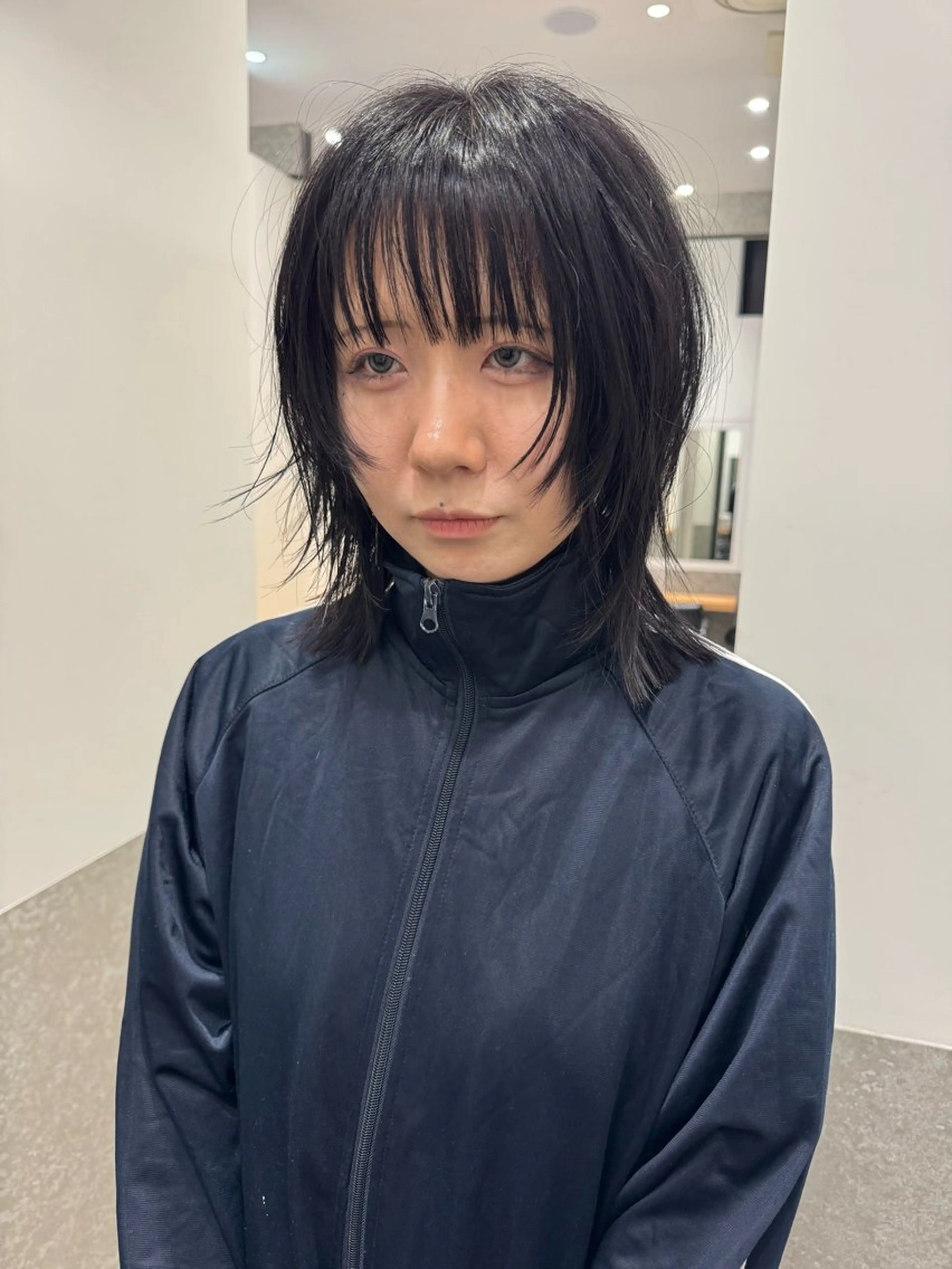 ミディアム カラー レイヤーカット カット ヘアカラー センスをお届けします 大谷将生infpのヘアスタイル