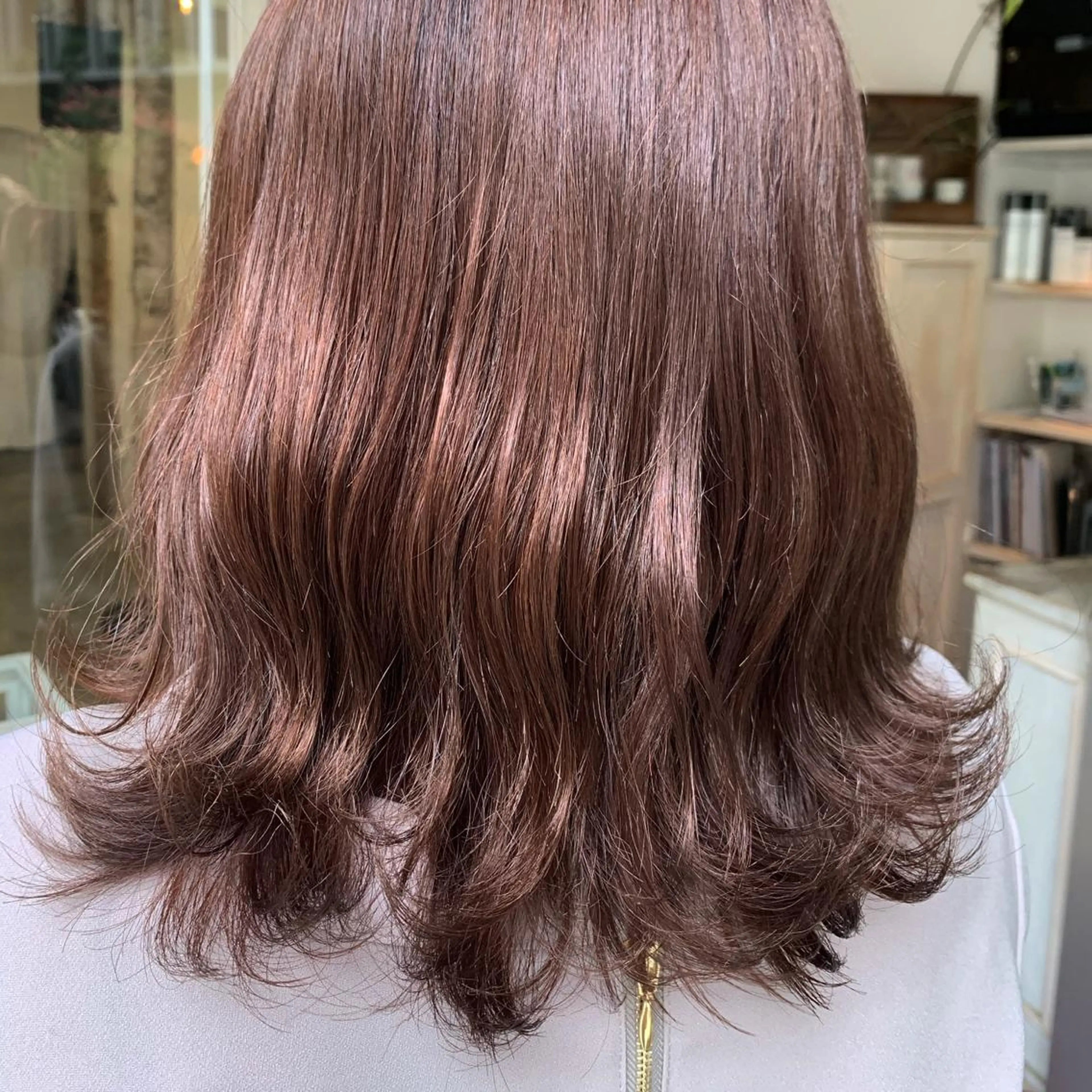 ミディアム カラー カット ヘアカラー fio マナミのヘアスタイル