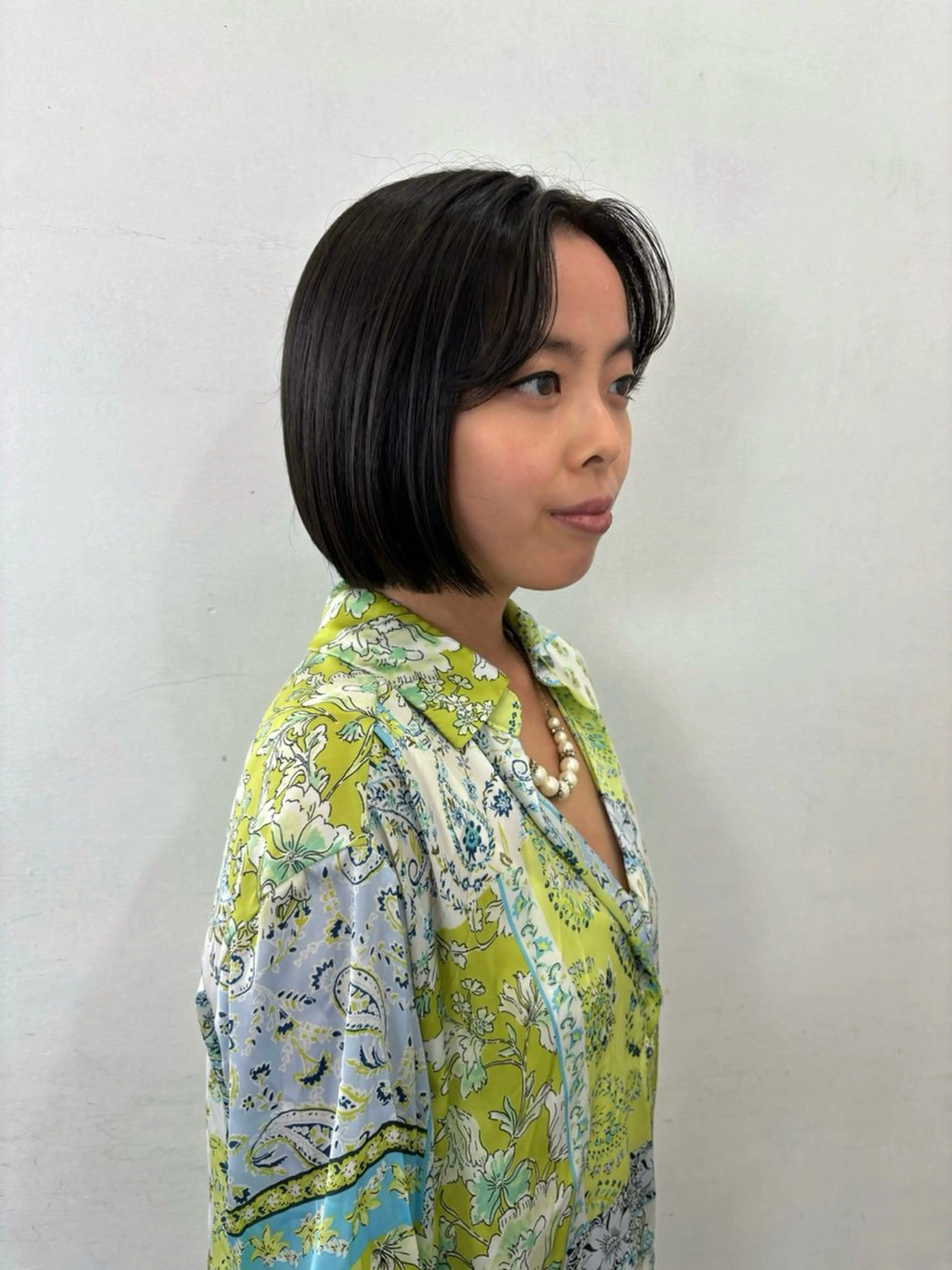 ショート 顔周りカット 栗崎 菜弥のヘアスタイル