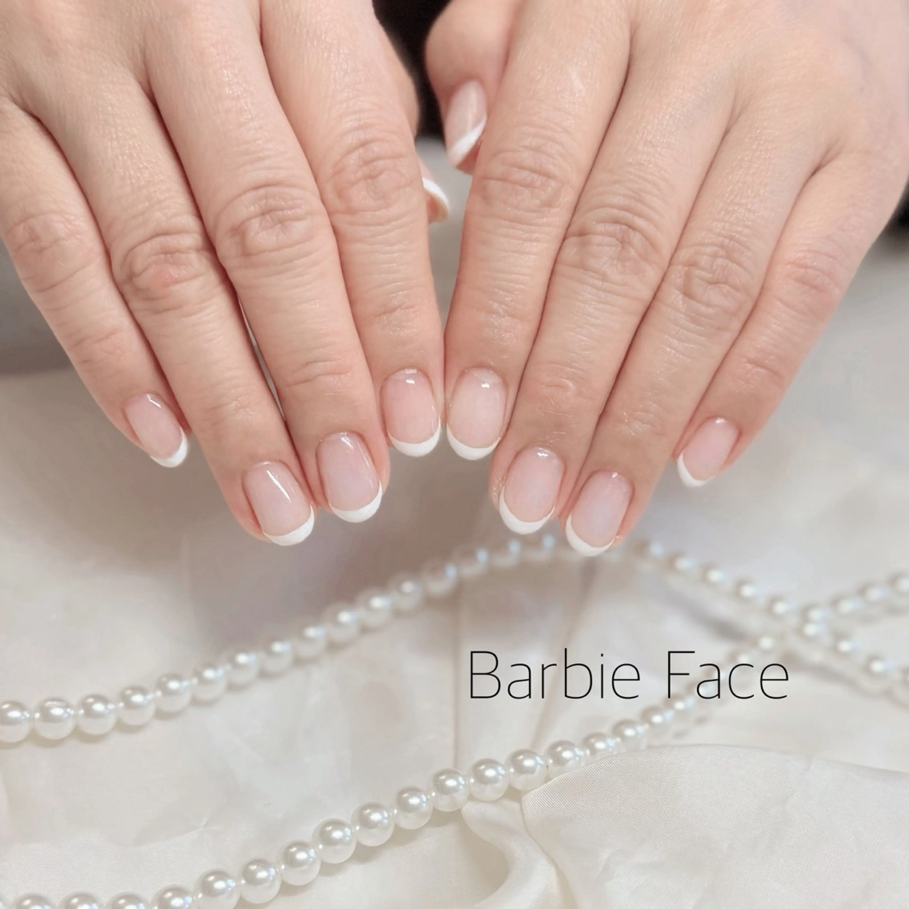 ネイル クリアネイル フレンチネイル ハンドネイル シモ ハツミのネイルデザイン