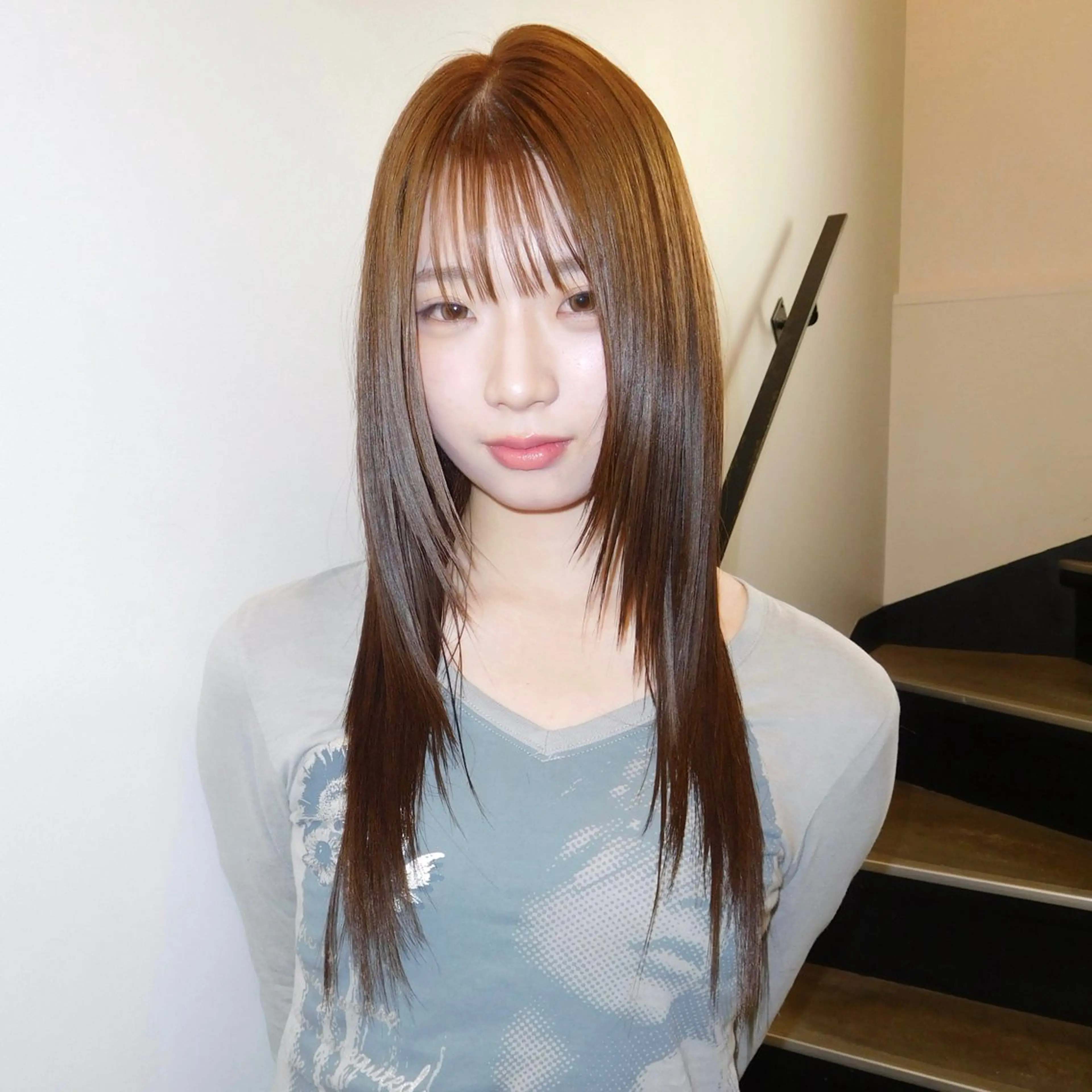 ロング ひな🐥ハイトーン/ レイヤーカット🍀のヘアスタイル