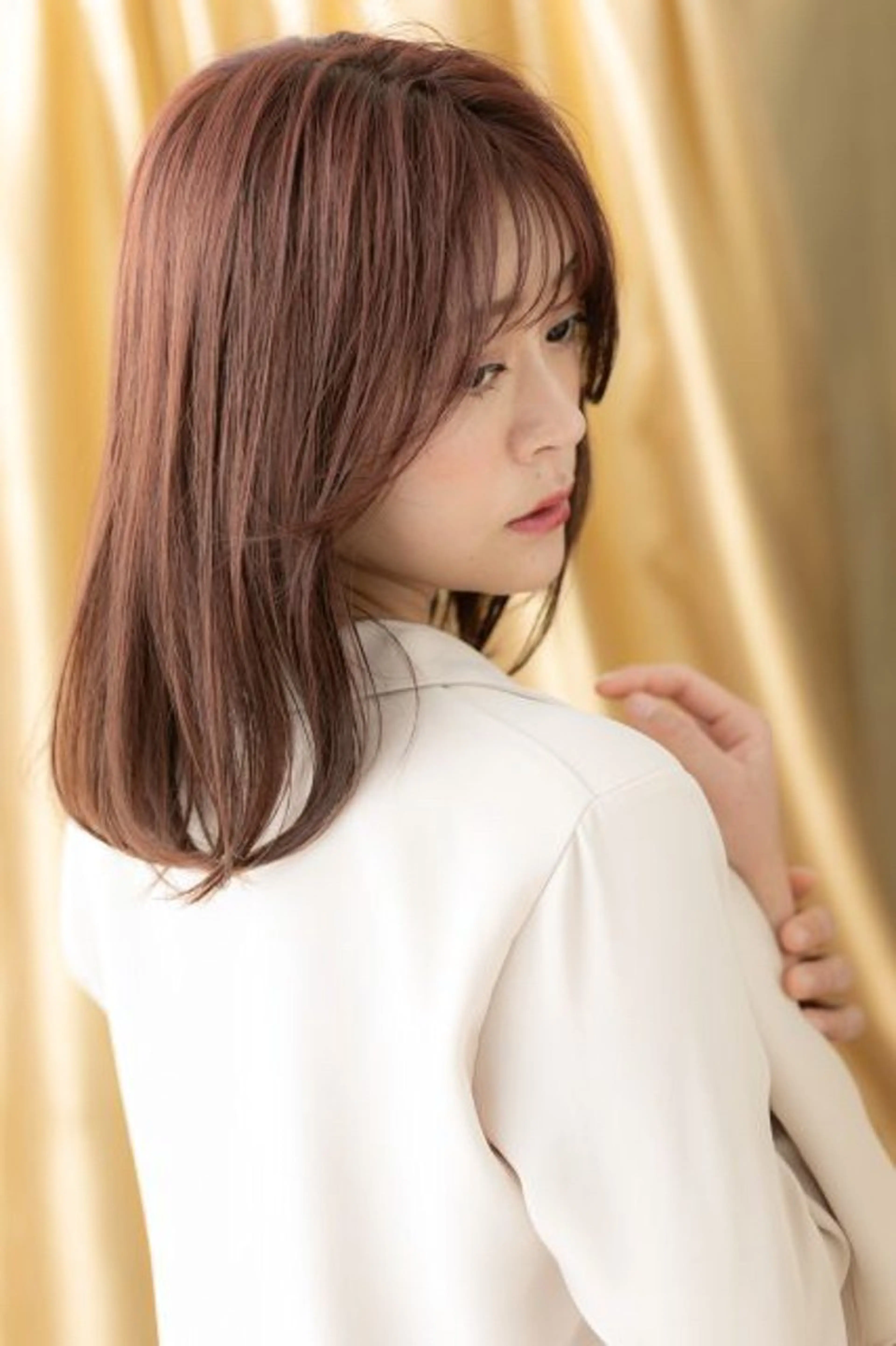 ミディアム カラー パーマ クセ毛解決💠艶髪 縮毛矯正💠棚村竜太のヘアスタイル