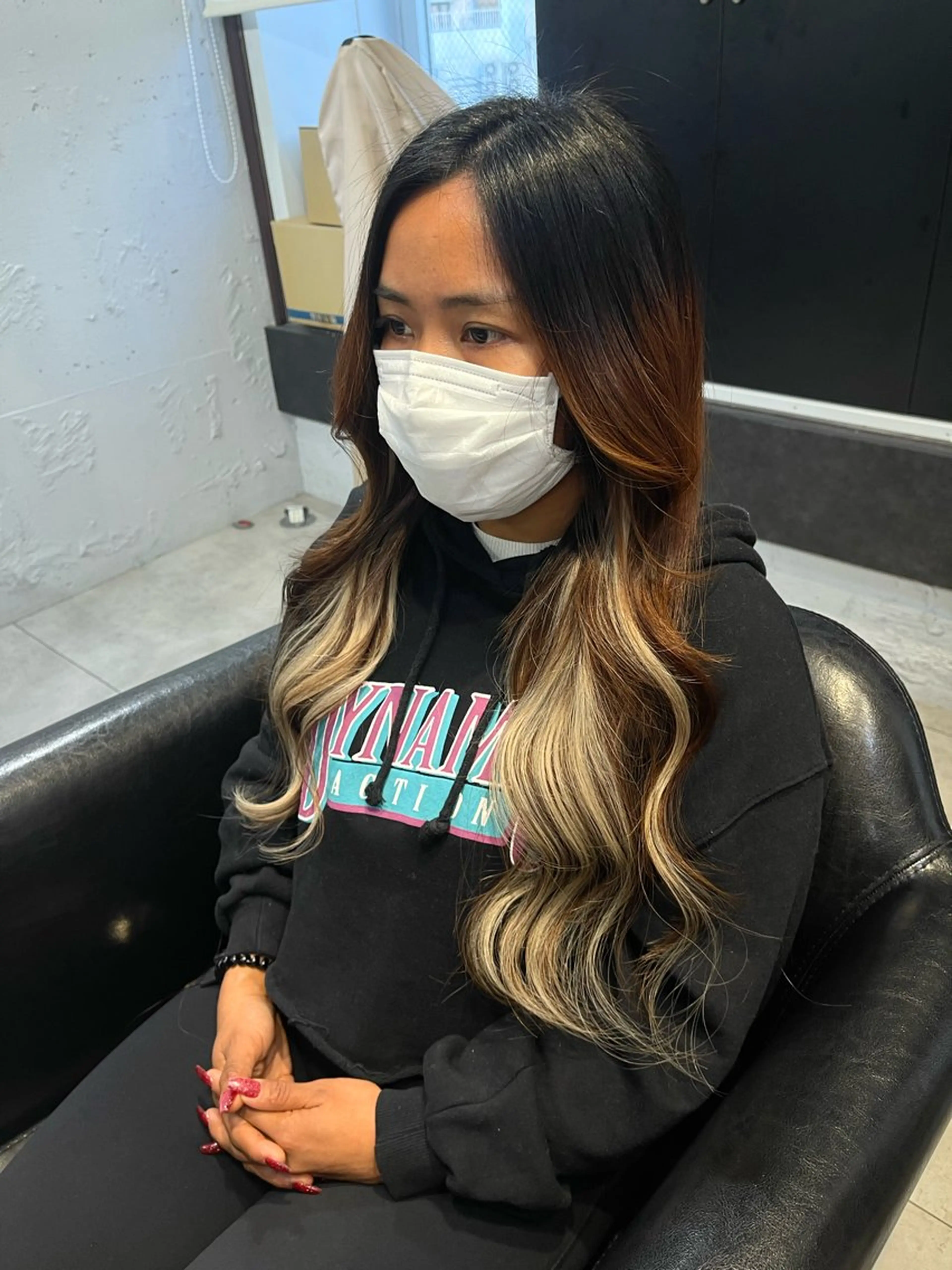 ロング プルエクステ エクステ Fi-Ne原宿/ プルエクステ/そらのヘアスタイル