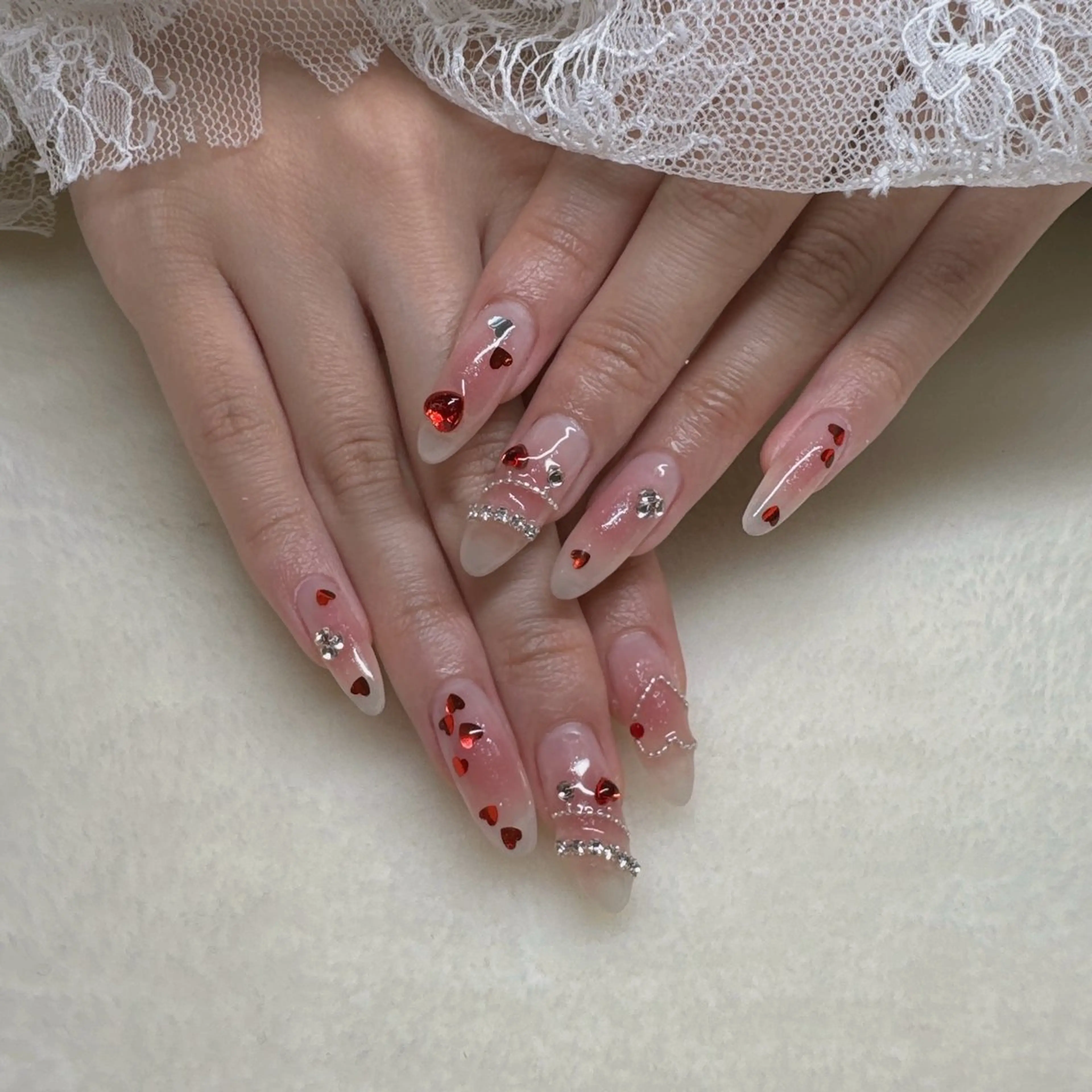 ネイル ハンドネイル 韓国ネイル/ワンホン ネイル🎀表参道3分のネイルデザイン