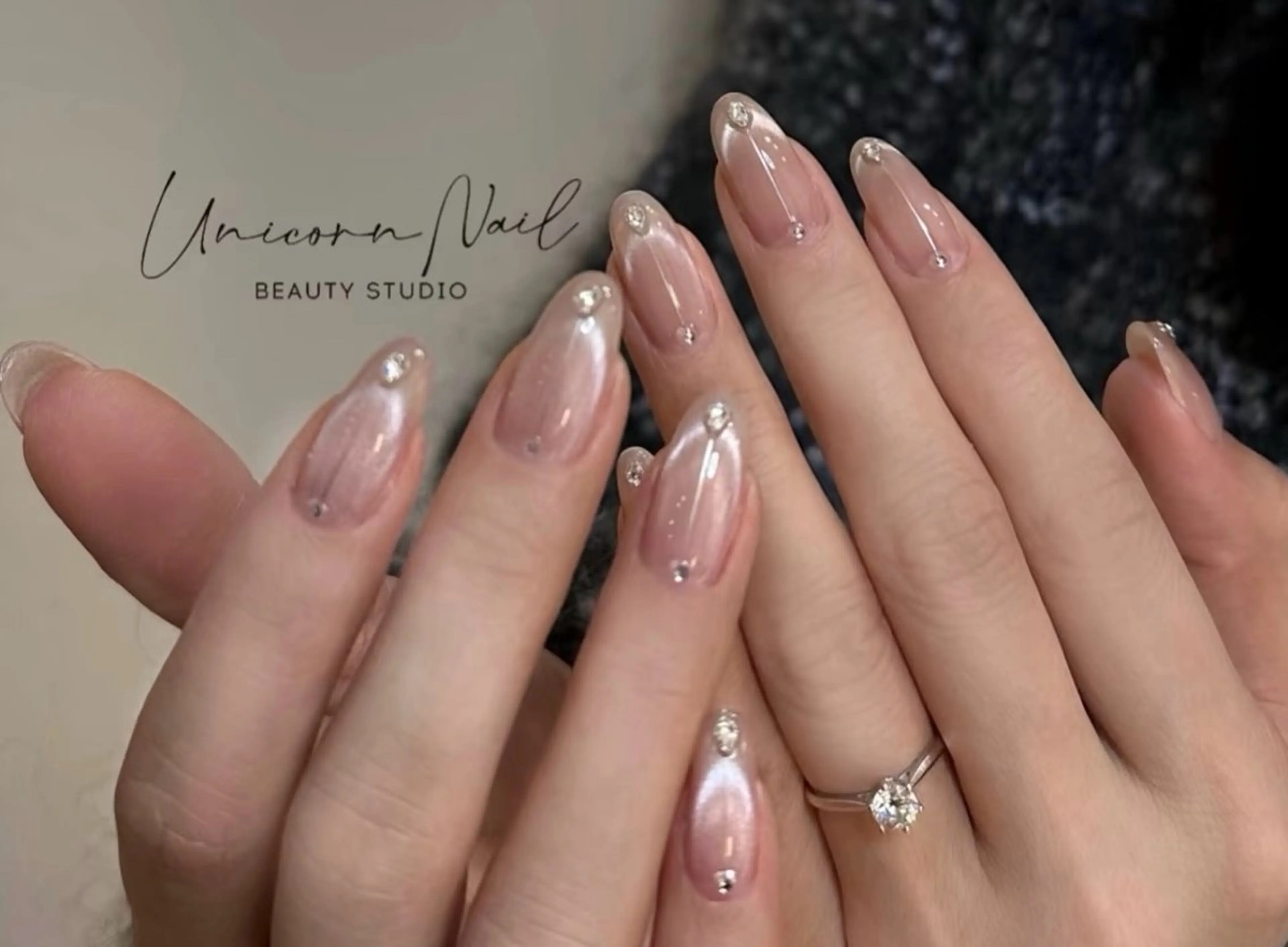 ネイル チークネイル 長さ出し フレンチネイル ガーリー 韓国ネイル sun nail池袋 モデル募集のネイルデザイン