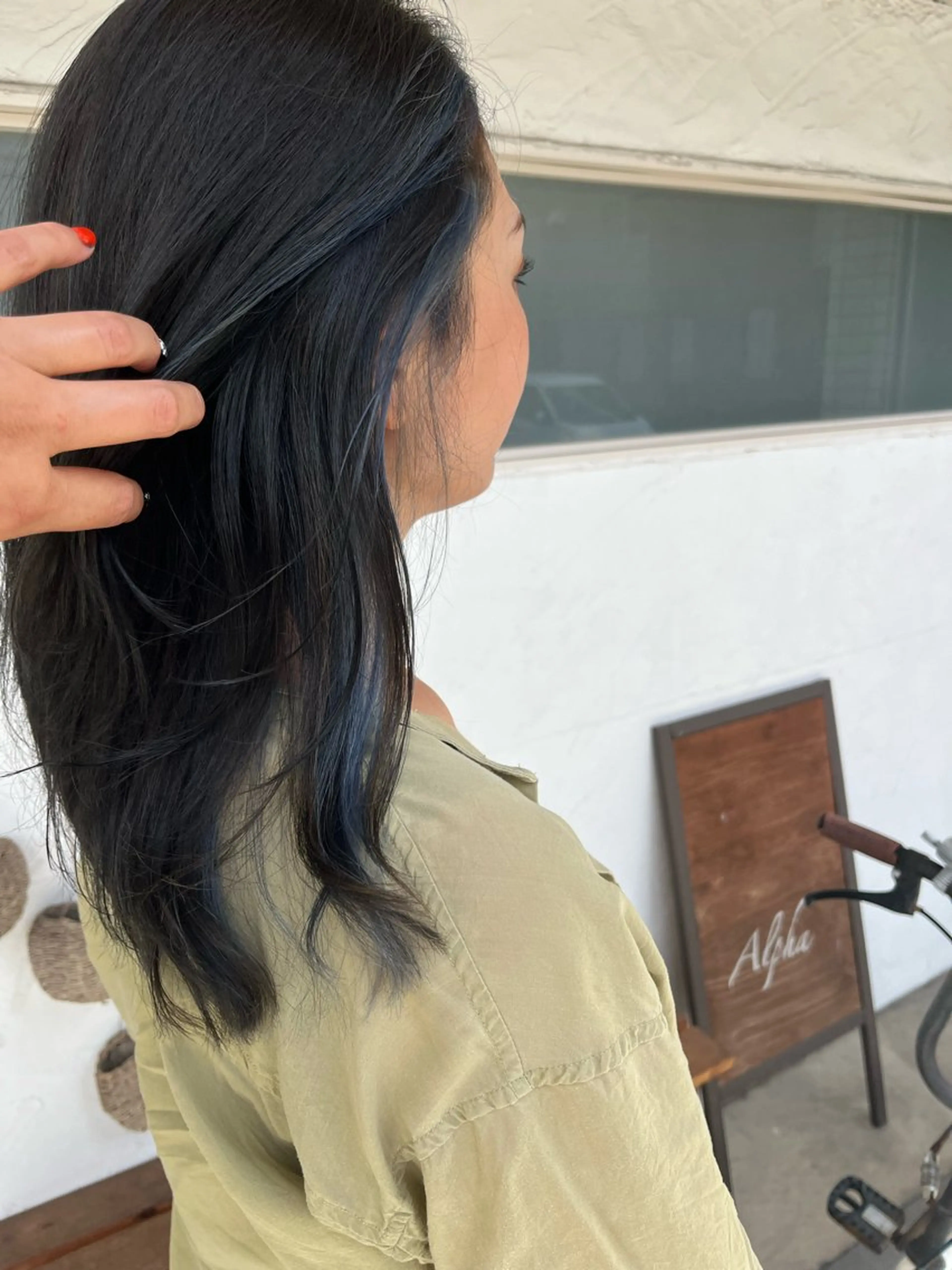 ロング ヘアカラー ヘッドスパ 正分 真美のヘアスタイル