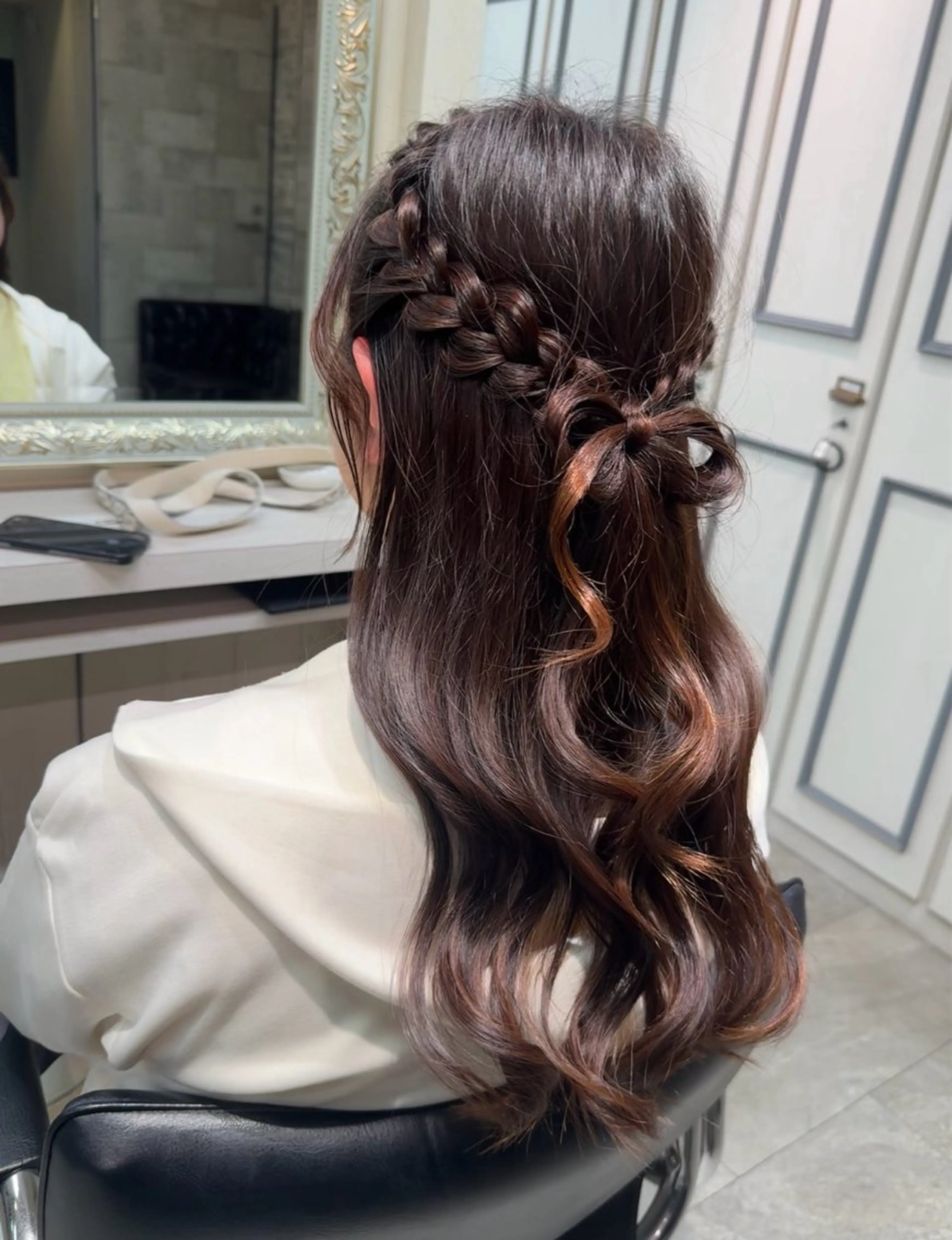 ロング 平野 世菜のヘアスタイル