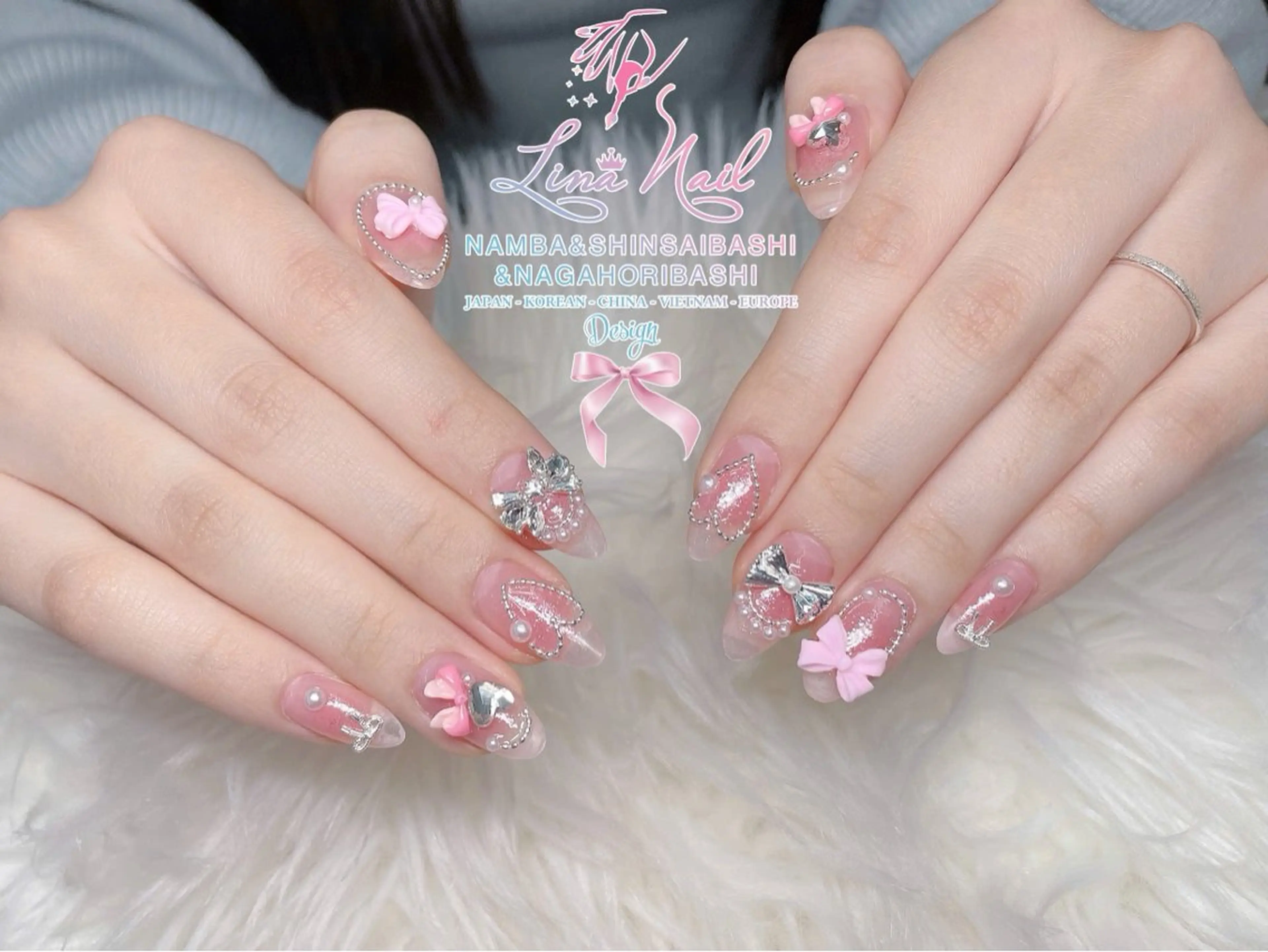 ネイル フットネイル ジェルネイル 持ち込み ネイルチップ ハンドネイル リナネイル 長堀橋店／東心斎橋店のネイルデザイン