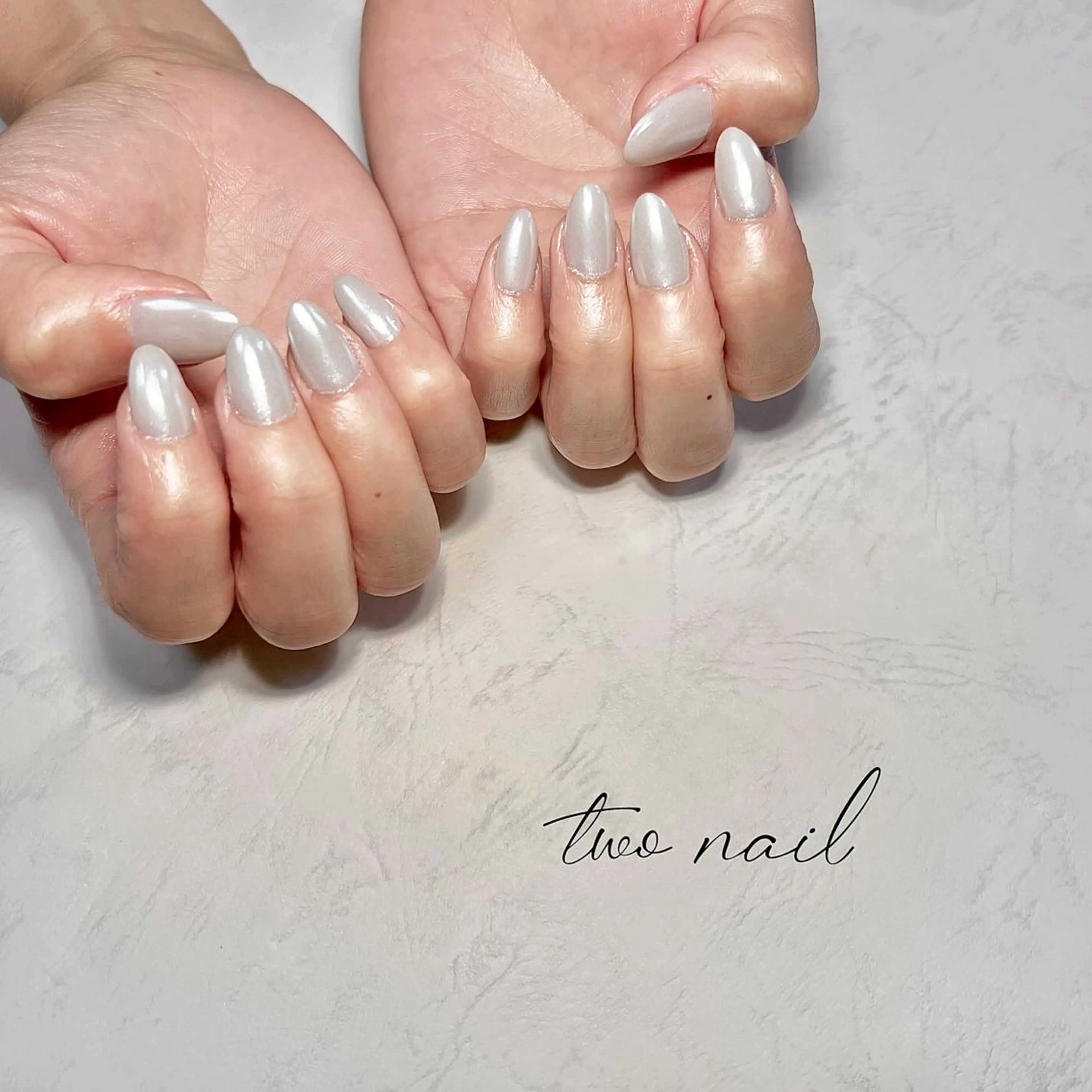 ネイル アートネイル フットネイル ハート ニュアンスネイル ホワイト ハンドネイル two nailのネイルデザイン