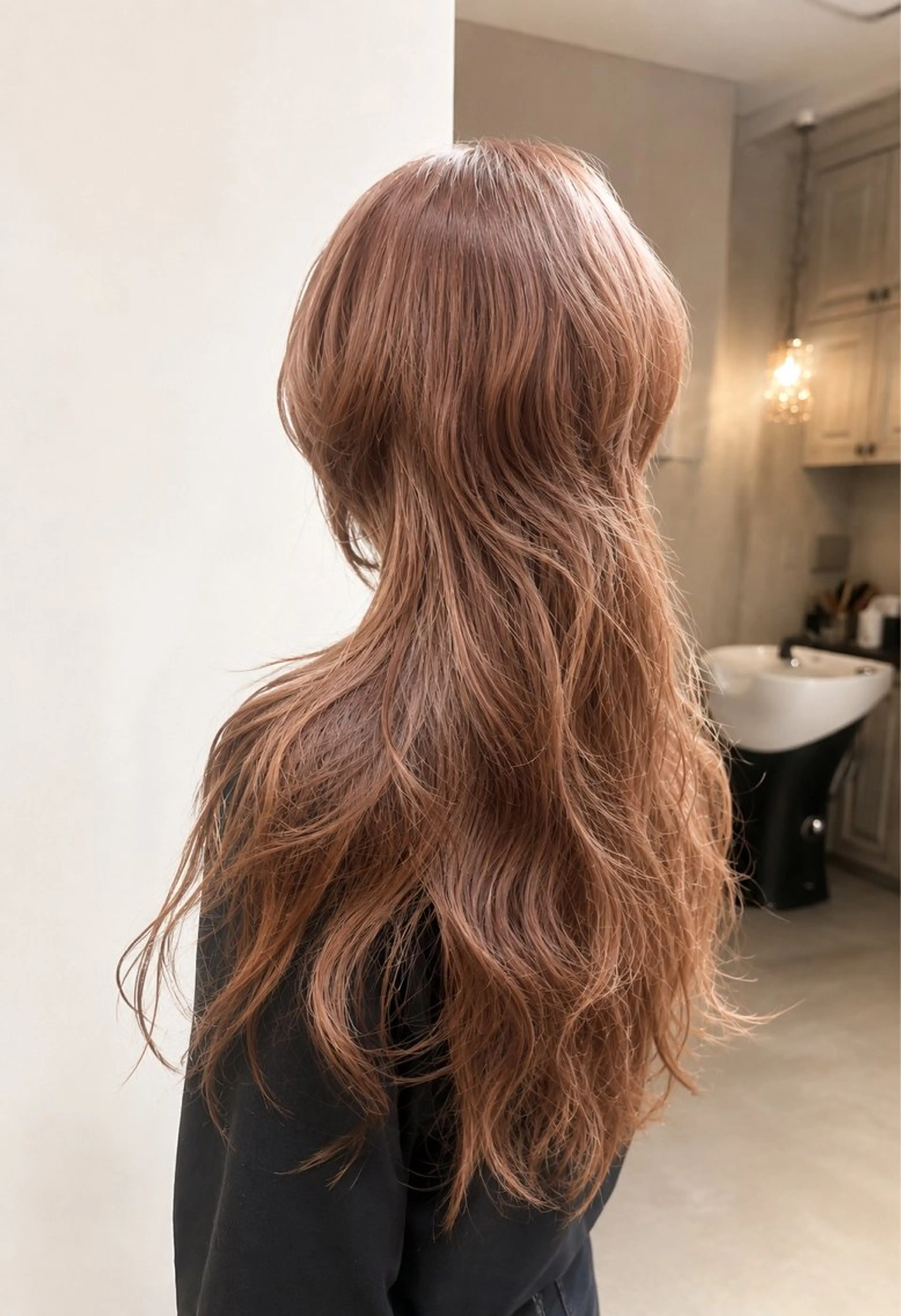 ロング カット トリートメント 松下 倫子のヘアスタイル