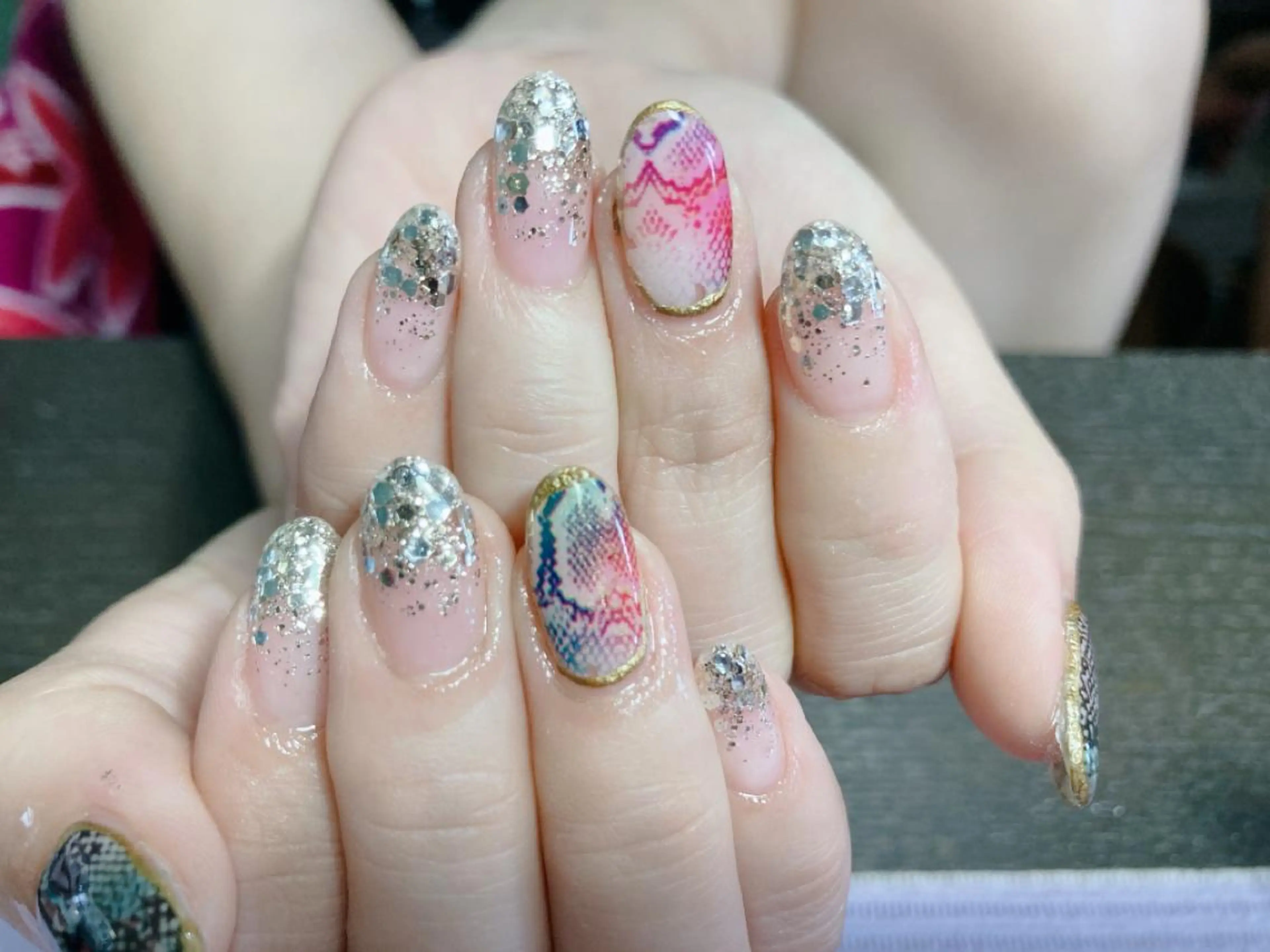 おまかせネイル今だけ限定価格ですのでお試しください。とてもお得だと思います！の写真