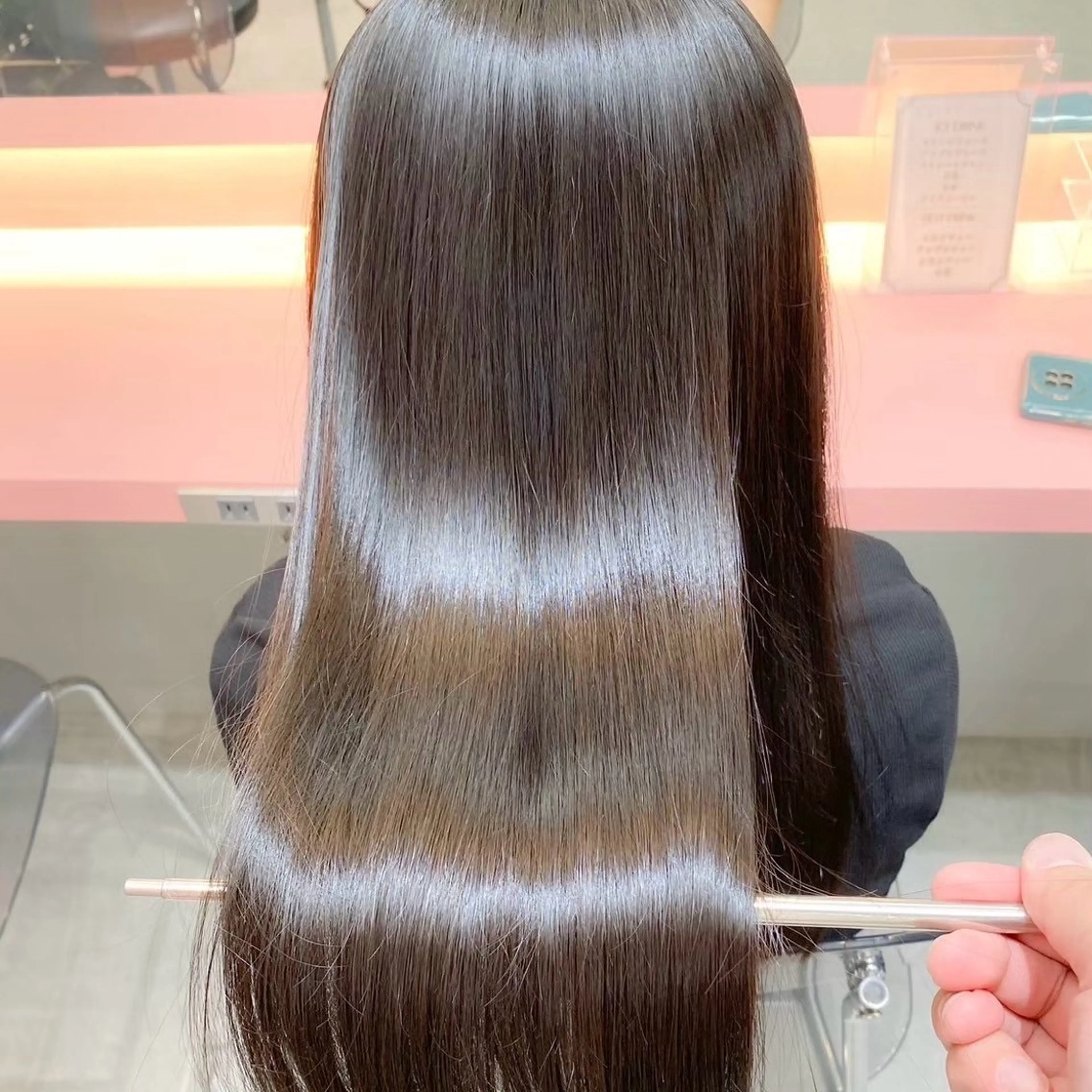 ロング 髪質改善 縮毛矯正 カット 縮毛矯正 トリートメント 韓国レイヤー🇰🇷 /縮毛矯正💎/月音のヘアスタイル