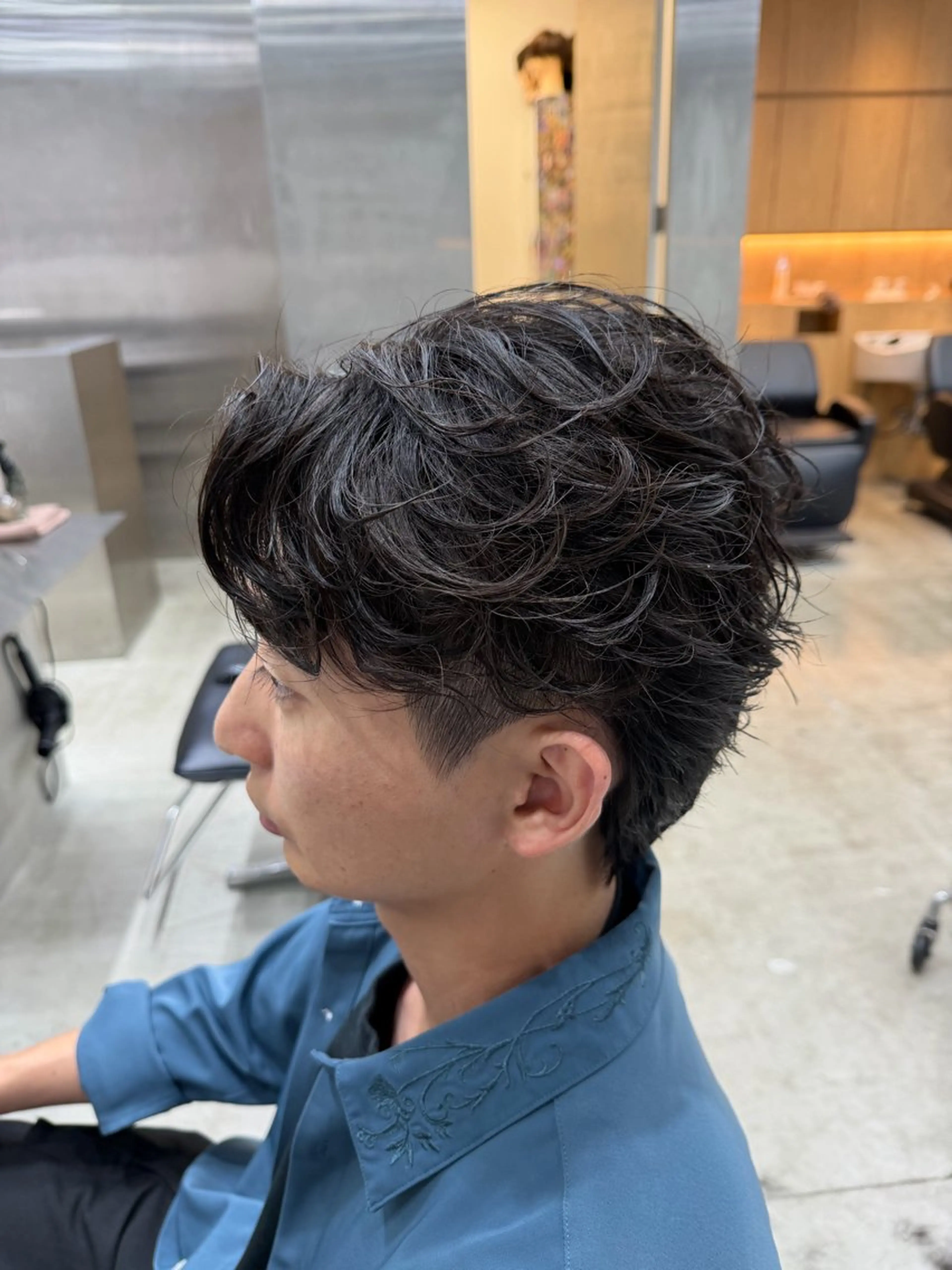 パーマ メンズ カット パーマ fifth天神 パーマ特化/石橋航海のヘアスタイル