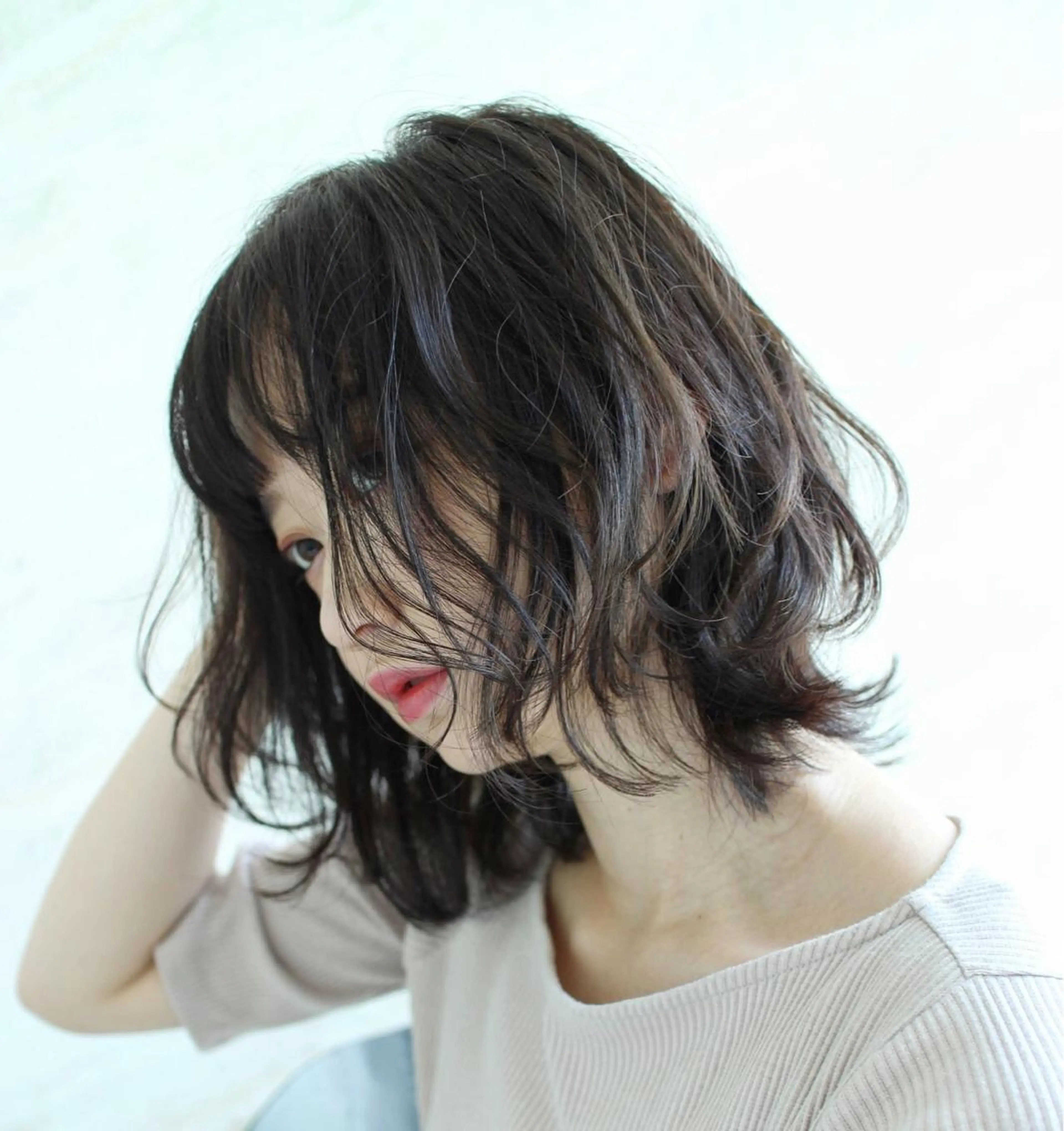 ミディアム カット ヘアカラー トリートメント ショート＆ボブ ヒロシのヘアスタイル