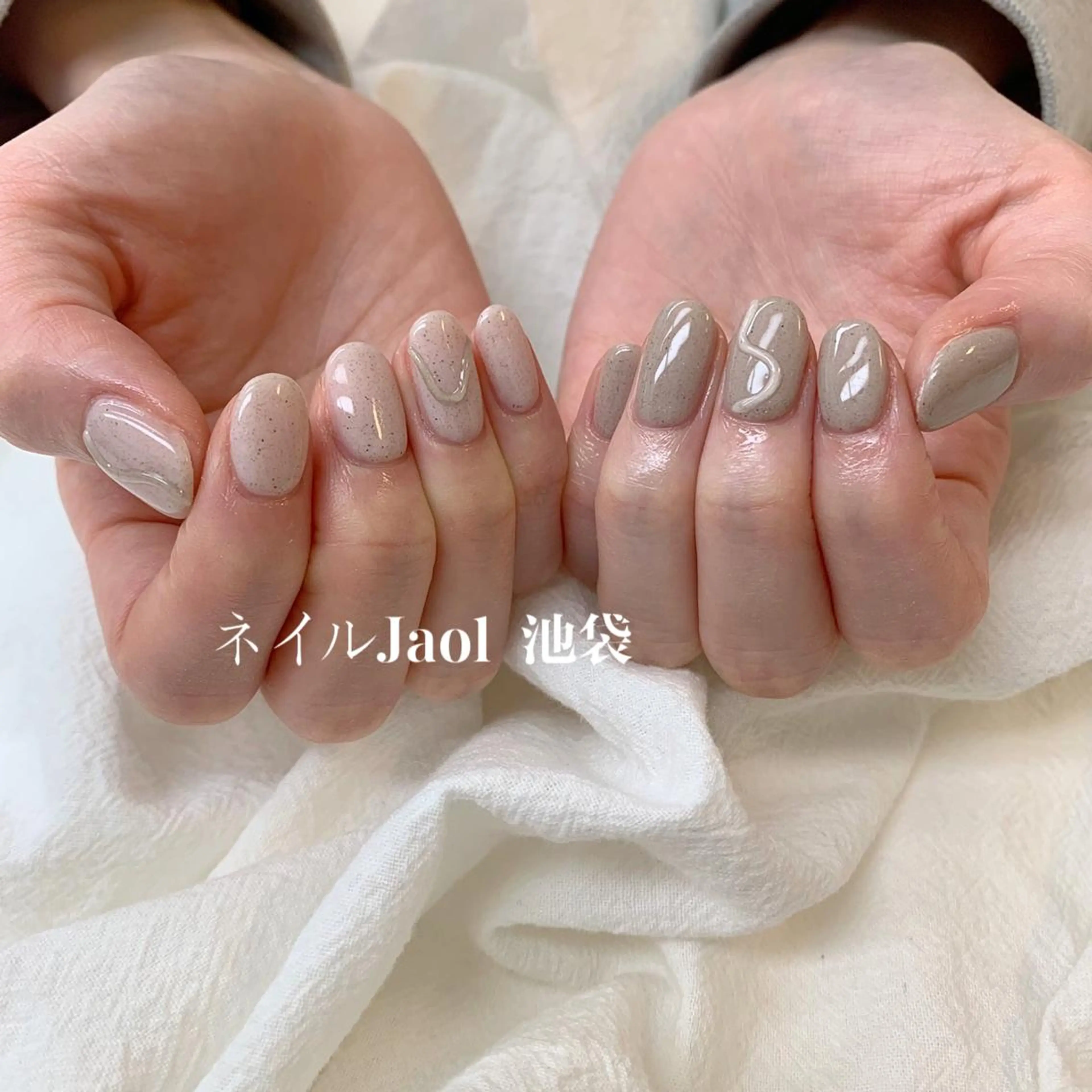 ミディアム ハンドネイル ネイルJaol 池袋のネイルデザイン