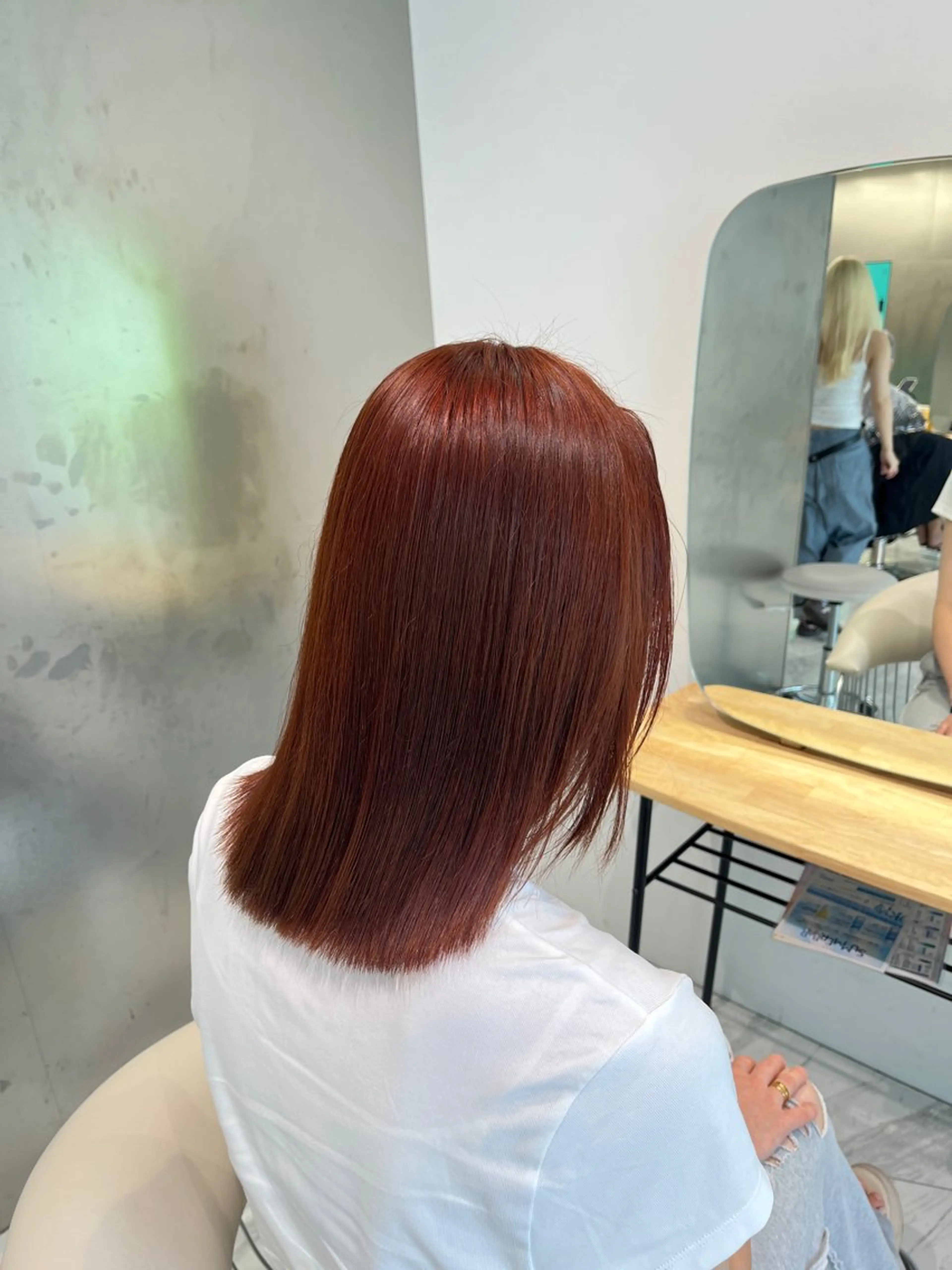 ミディアム カラー ヘアカラー waka❤️✨ レイヤーボブ/エクのヘアスタイル