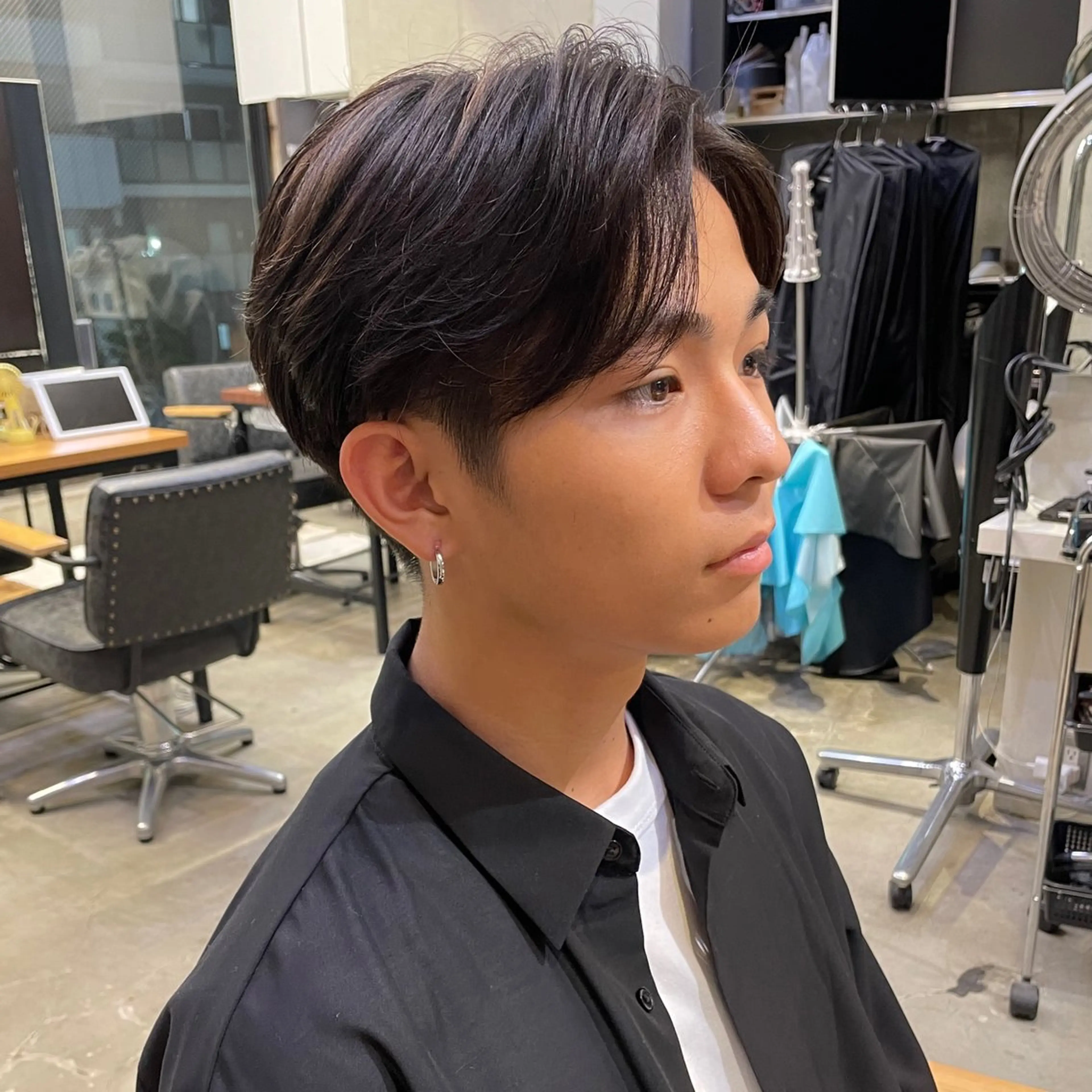 ショート パーマ メンズ 西大島美容師 渡部仁太のヘアスタイル