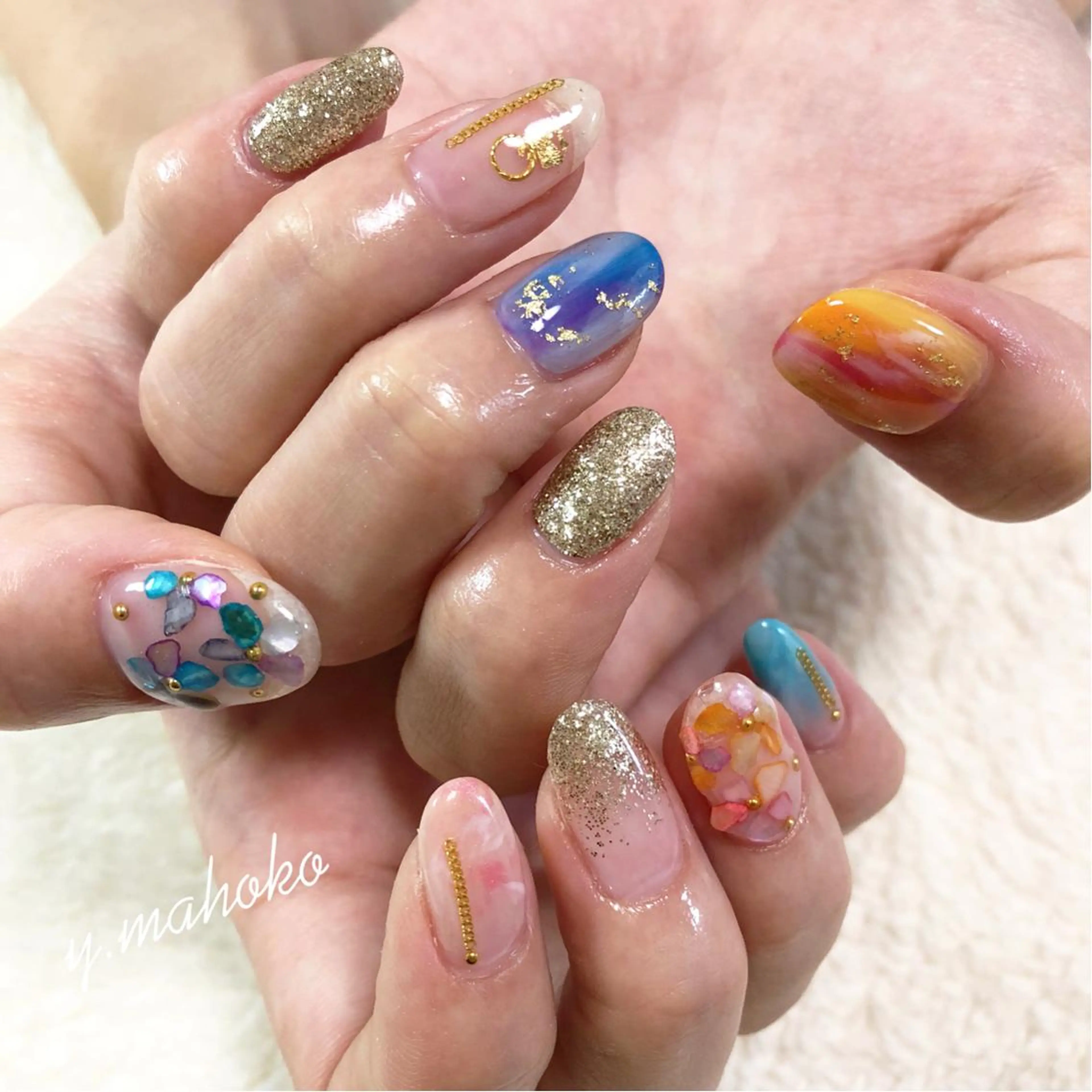 ネイル パラジェル有/ 長さだし/mahoのネイルデザイン