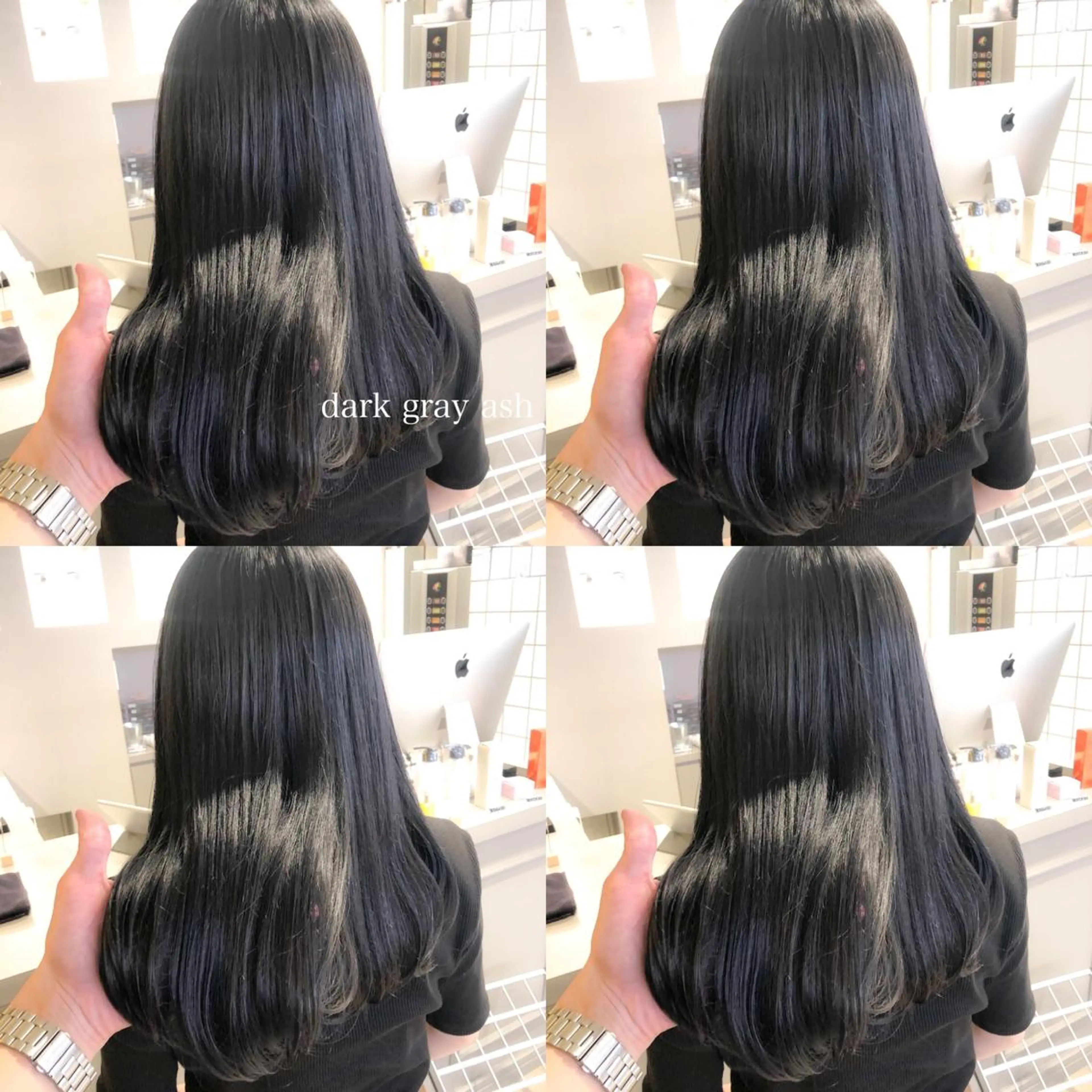 ロング カラー カット ヘアカラー トリートメント ハイトーン×レイヤー カットTAKUMIのヘアスタイル