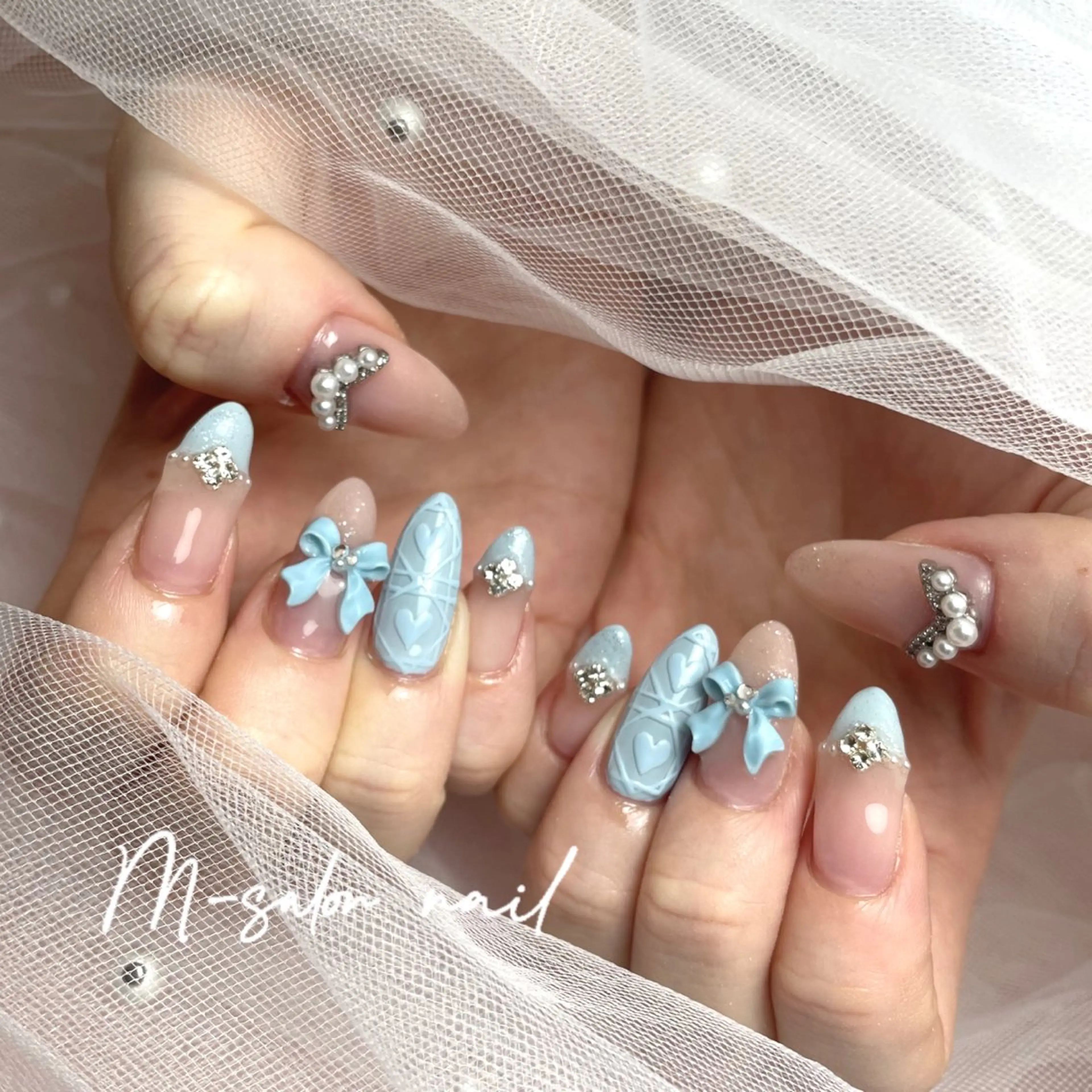 ネイル ハンドネイル 韓国/網紅/パーツ M-salonのネイルデザイン