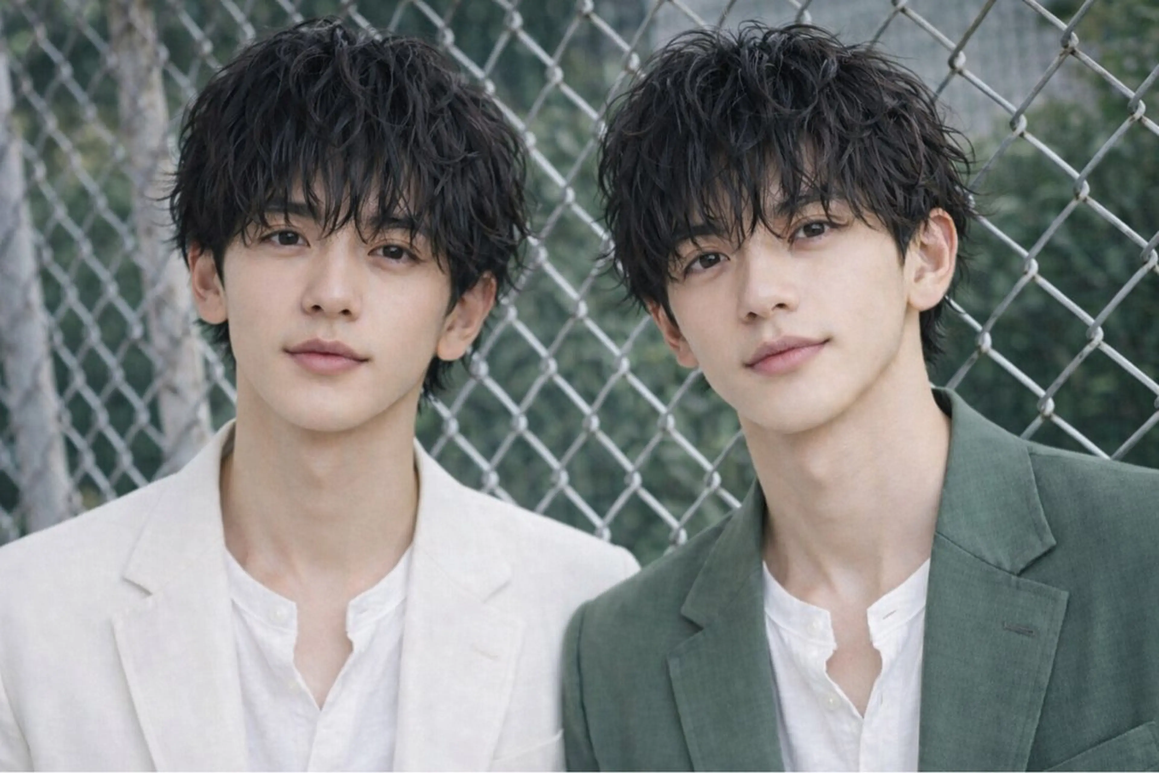 メンズ カット パーマ シャドウ/フェザー ニュアンスヘアメンズのヘアスタイル