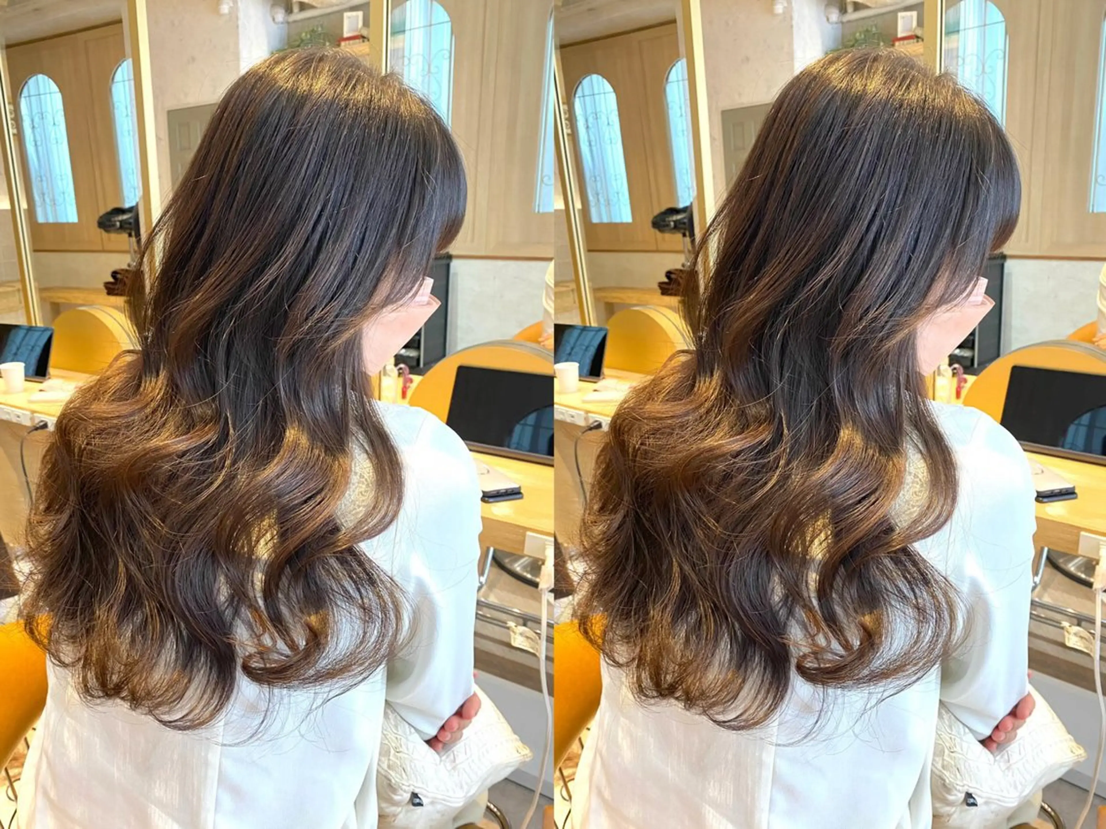 ロング ブリーチなし 透明感カラー/松沢のヘアスタイル