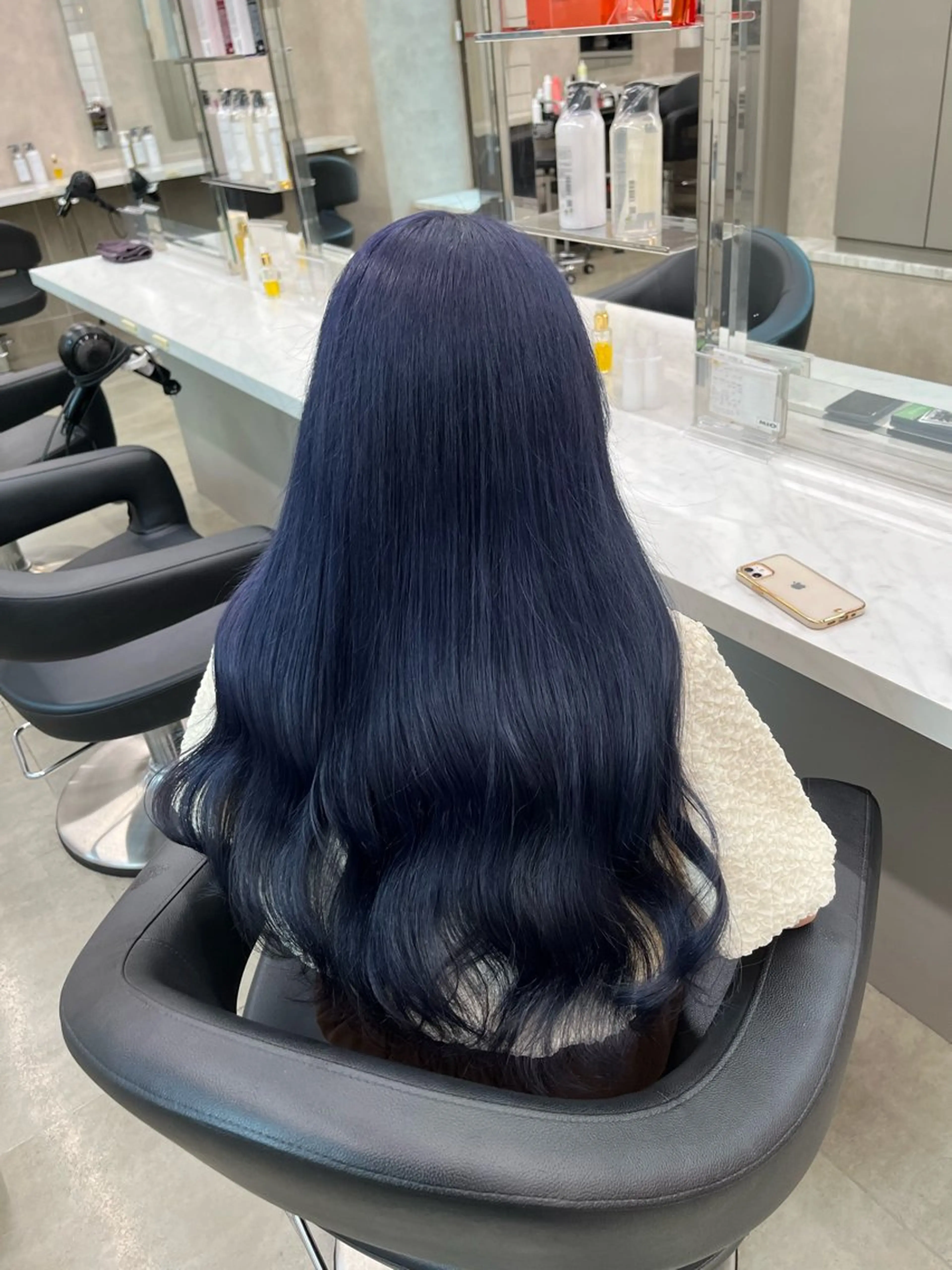 ロング カラー ヘアカラー トリートメント ヘッドスパ ヘアセット 🦋色落ち綺麗カラー メンズYUZU🦋‪のヘアスタイル