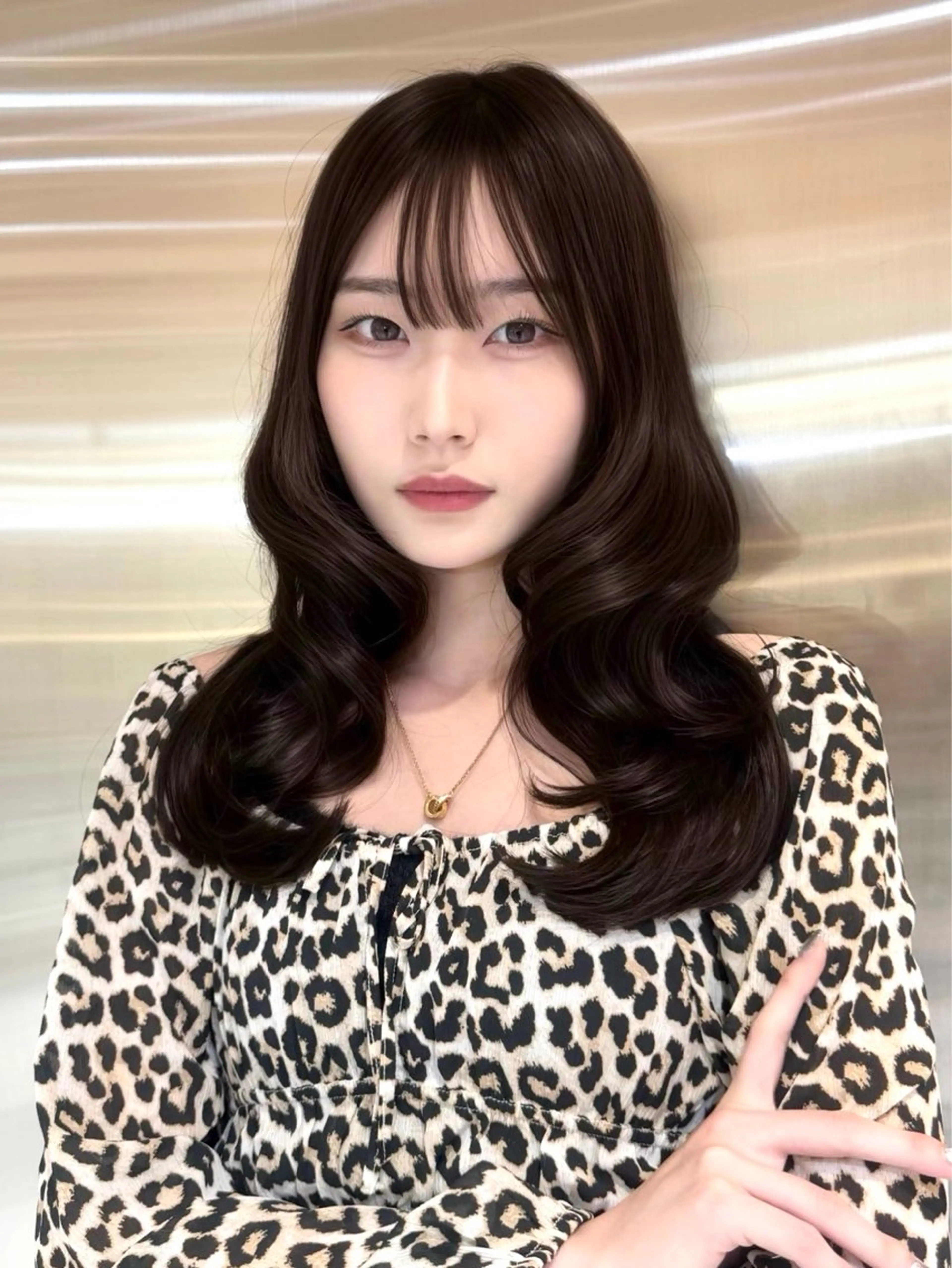 ミディアム カラー カット ヘアカラー トリートメント Kaede/ブリーチ なし/レイヤー🤍のヘアスタイル