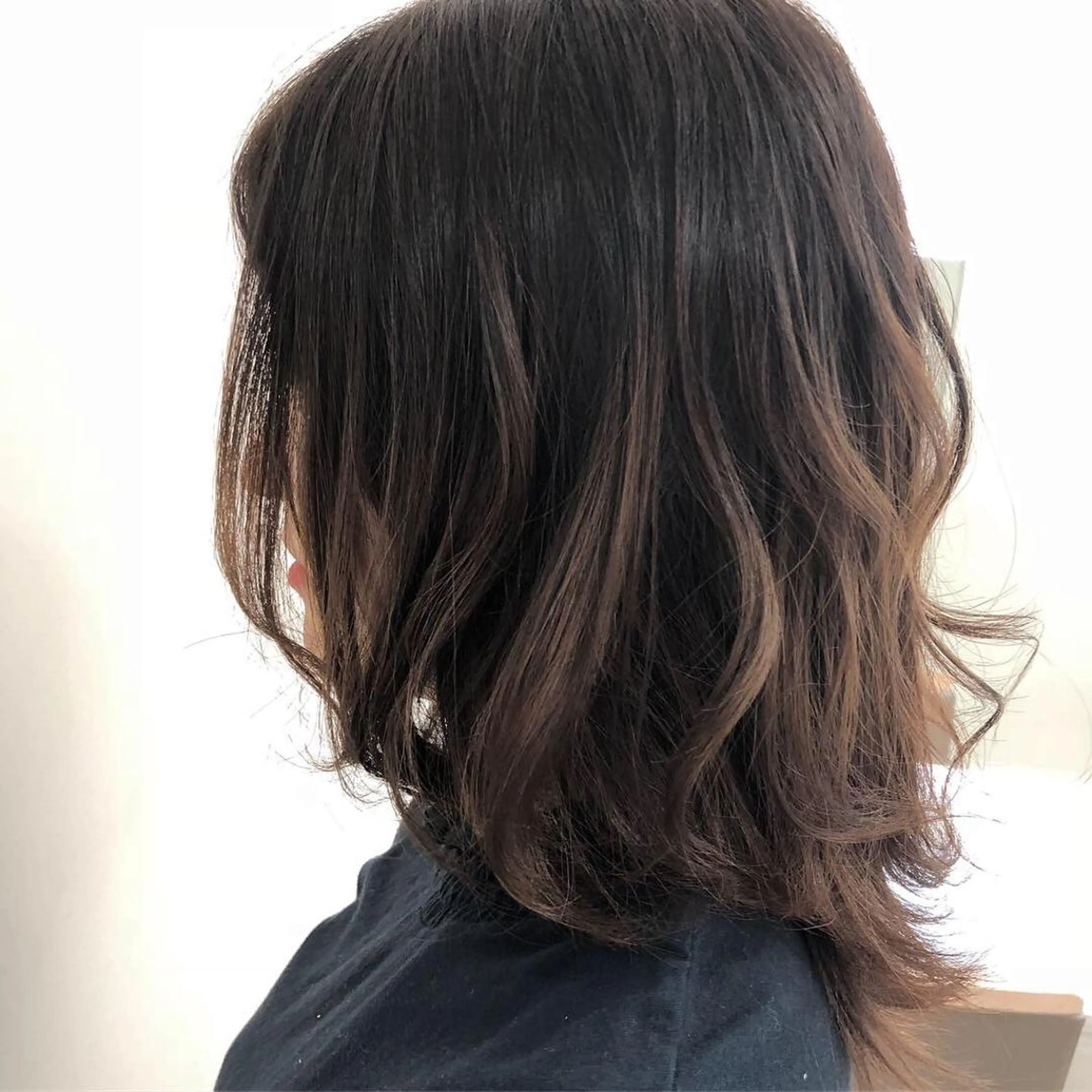 ミディアム カラー 【髪質改善】 梅田　聡のヘアスタイル